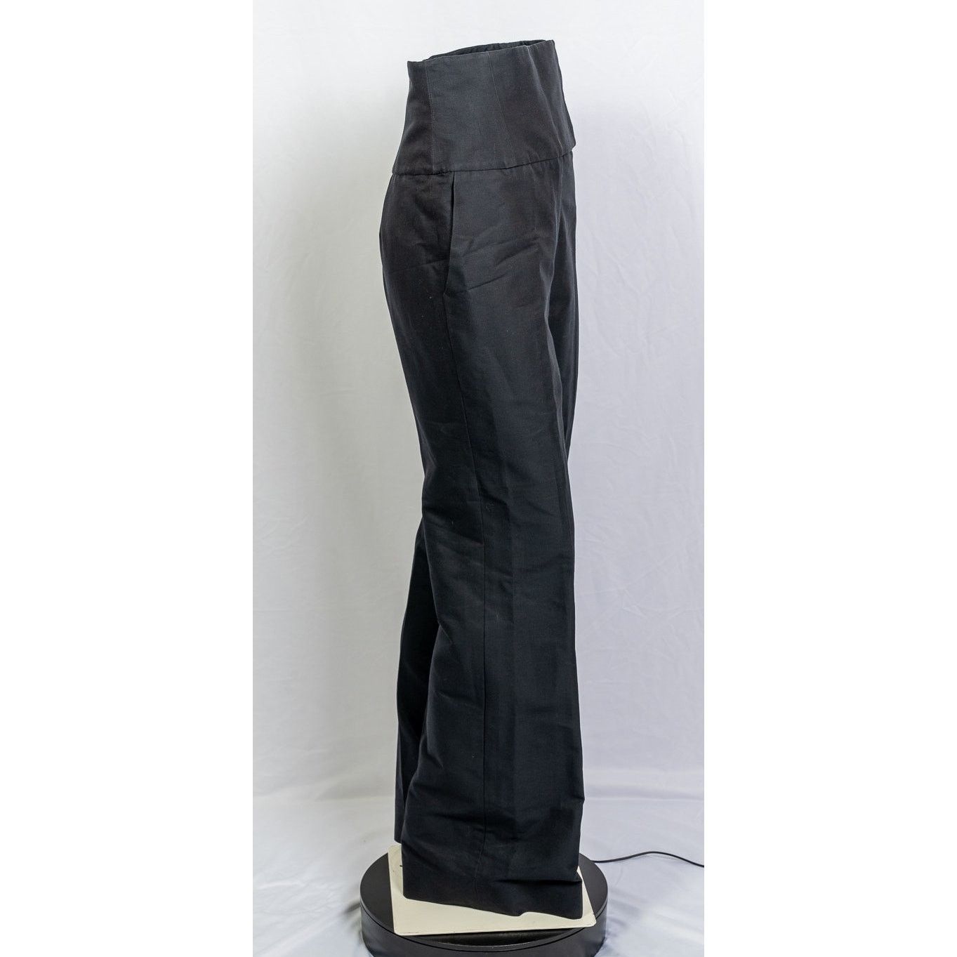 Monique Lhuillier High Waist Wide Leg Noir slacks sz 2 NWOT