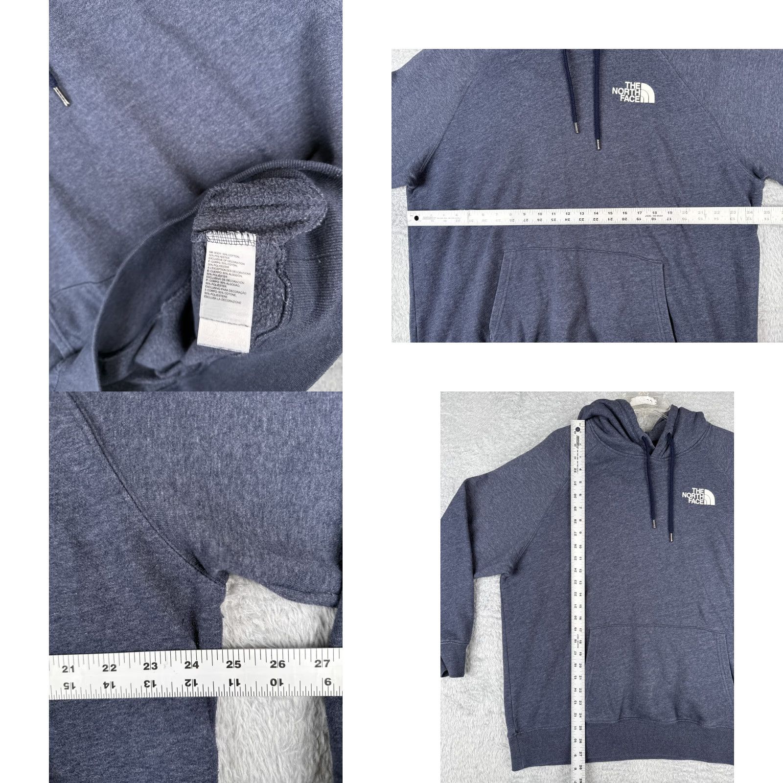 The North Face The North Face Hoodie Womens Extra Large Blue Pullover Pockets Cotton Size XL / US 12-14 / IT 48-50 - 8 Thumbnail