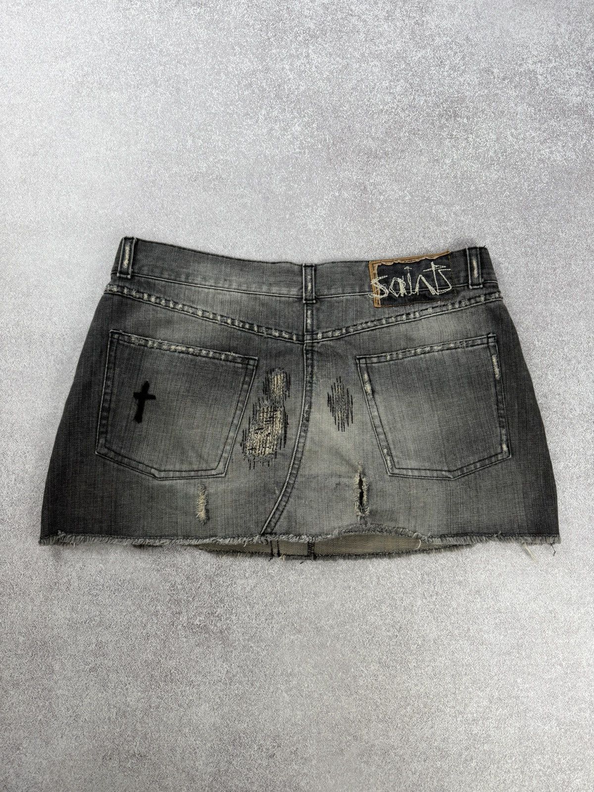 Allsaints Allsaints Distressed Denim Mini Skirts Size M Size 26" / US 2 / IT 38 - 7 Thumbnail