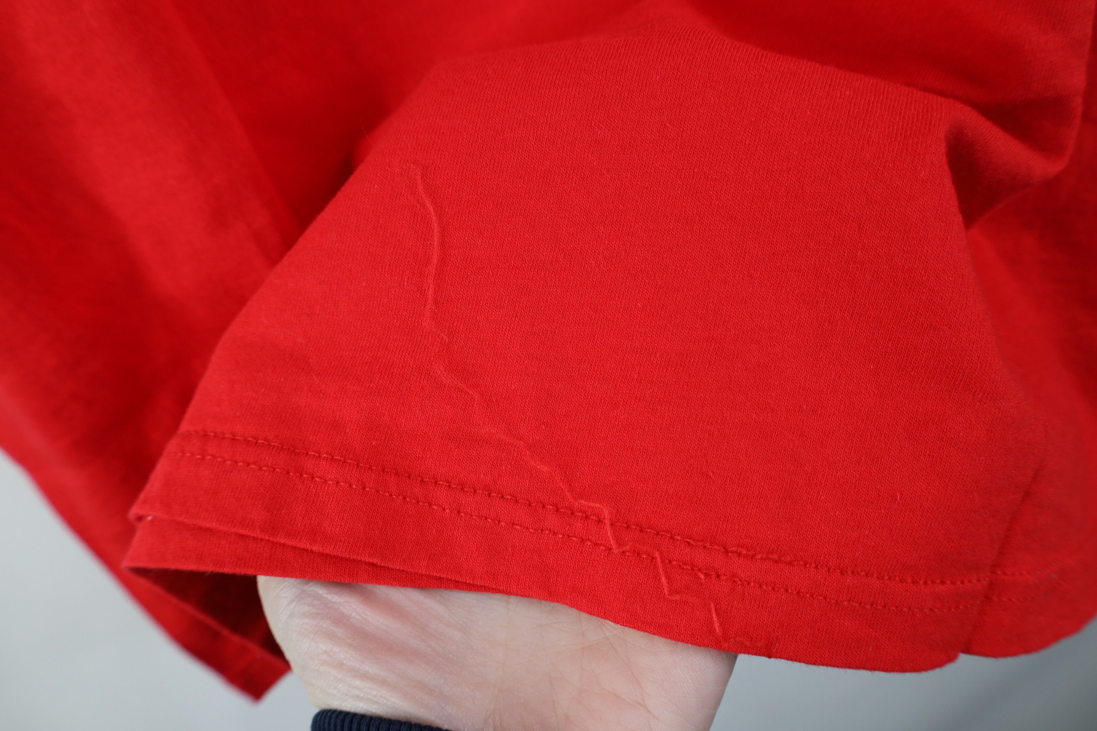 Hanes Vintage 80s 90s Hanes Short Sleeve T-Shirt Cotton Red USA Size US XL / EU 56 / 4 - 8 Thumbnail