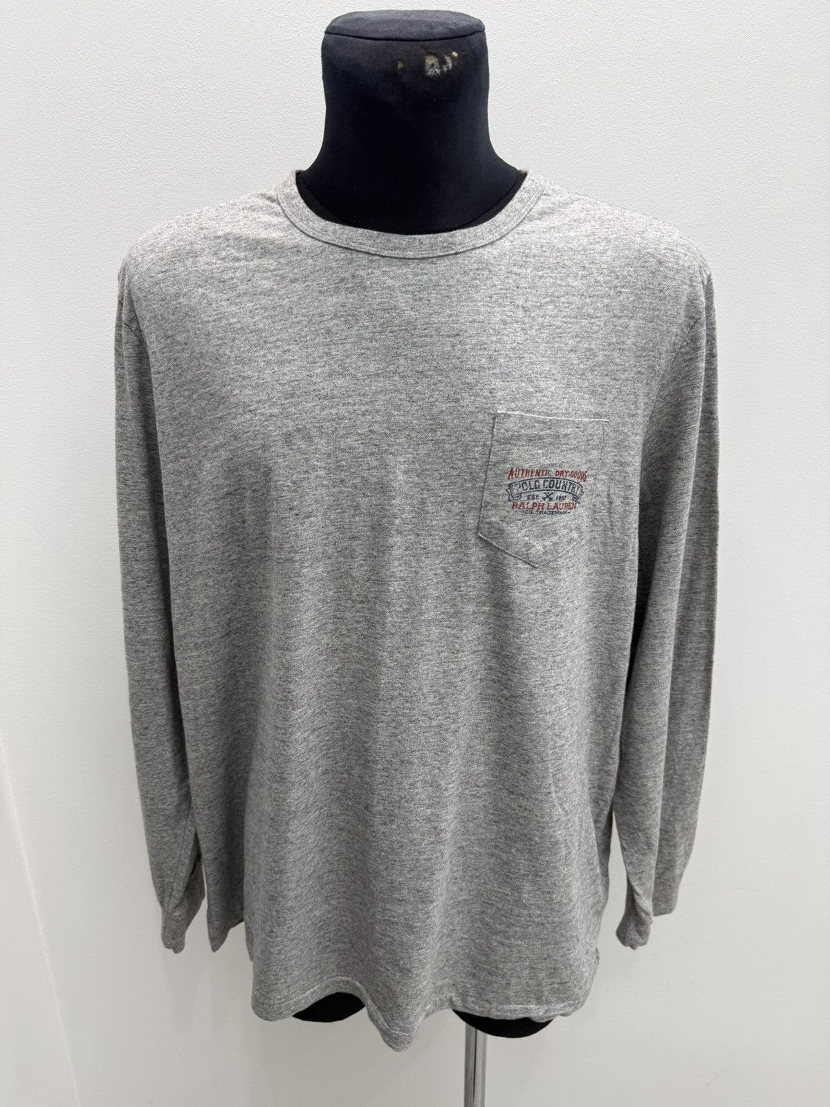 Ralph Lauren Ralph Lauren Country Logo Pocket Long Sleeve Tee T-shirt Size US XXL / EU 58 / 5 - 2 Thumbnail