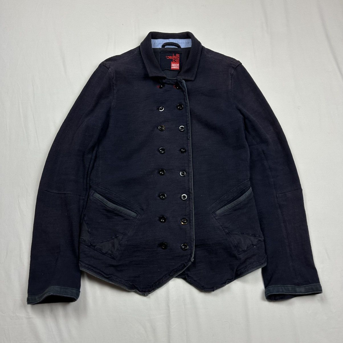 Marithe + Francois Girbaud 00s Marithe Francois Girbaud Asymmetrical Napoleon Cardigan Size L / US 10 / IT 46 - 1 Thumbnail
