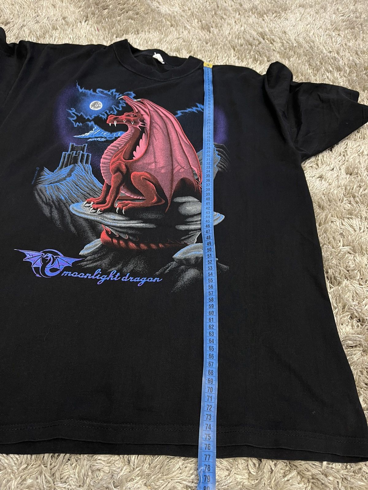 Vintage Land Of The Dragon Hewlin 1992 Graphic Print T Shirt Sz XL Size US XL / EU 56 / 4 - 8 Thumbnail
