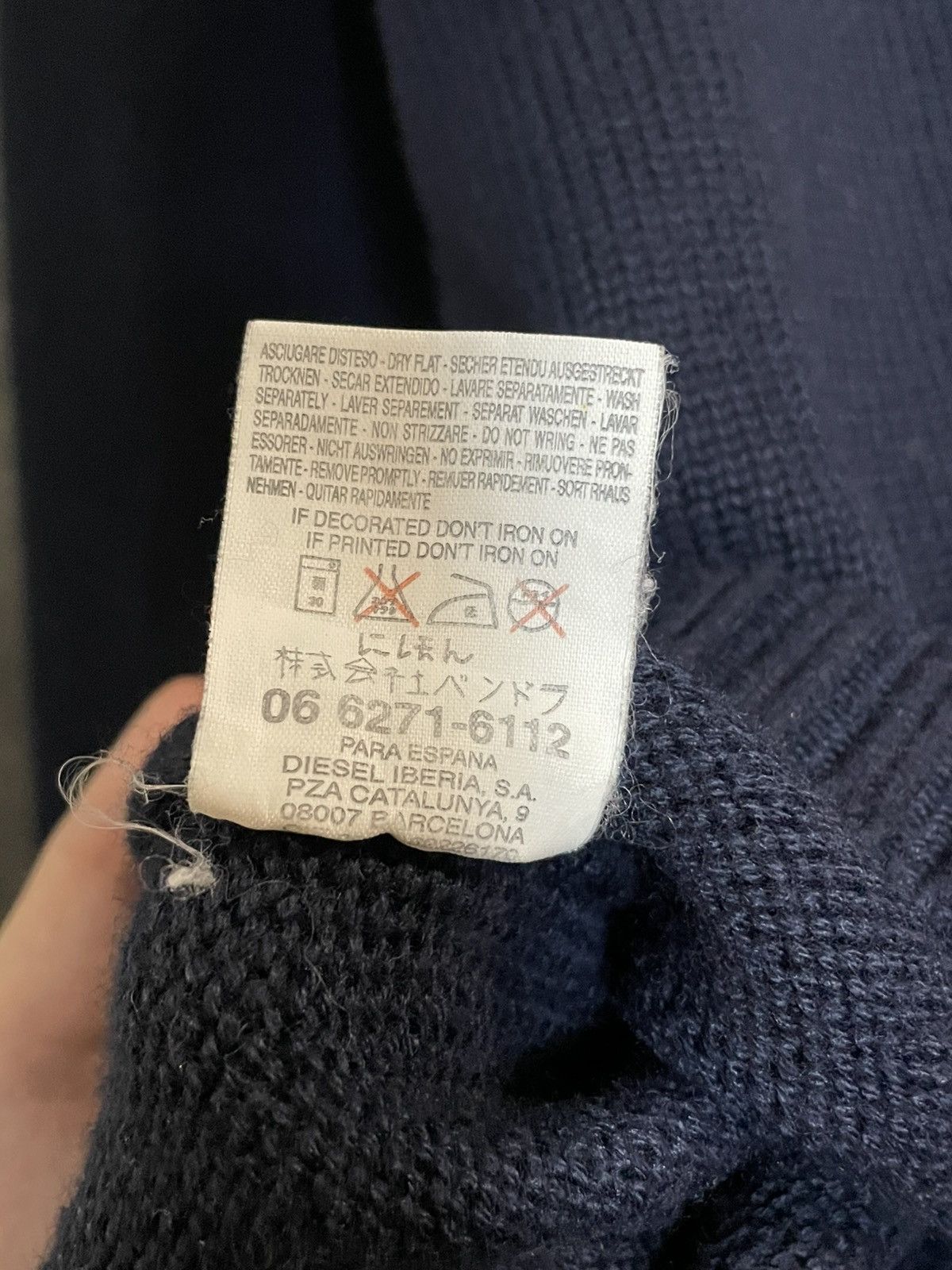 Diesel Vintage Diesel Logo Knit Sweater Jumper Crewneck ysl ralph Size US L / EU 52-54 / 3 - 9 Thumbnail