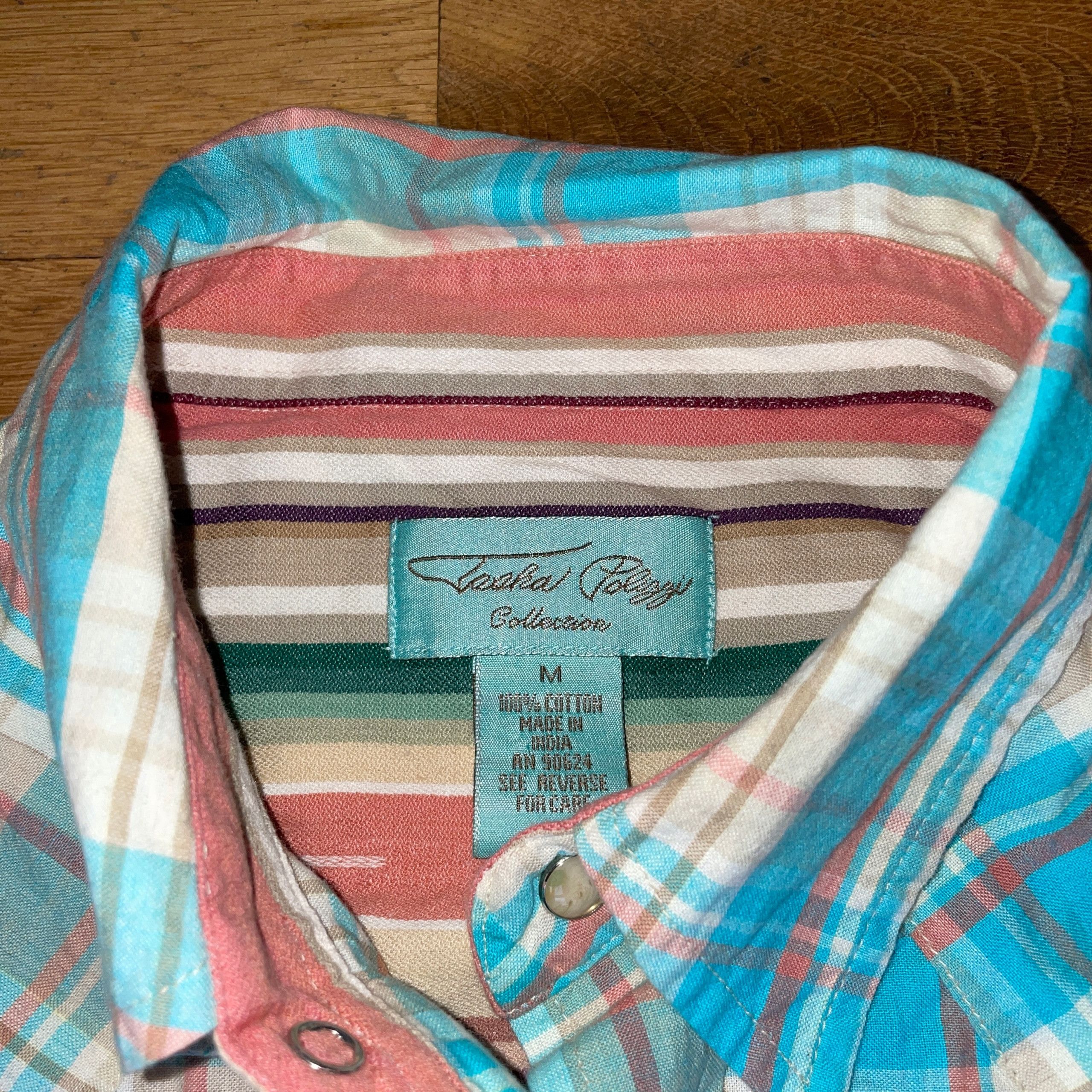 Japanese Brand × Vintage TASHA POLIZZI MEN'S SHIRT LONG SLEEVE 100% COTTON Size M Size US M / EU 48-50 / 2 - 2 Thumbnail