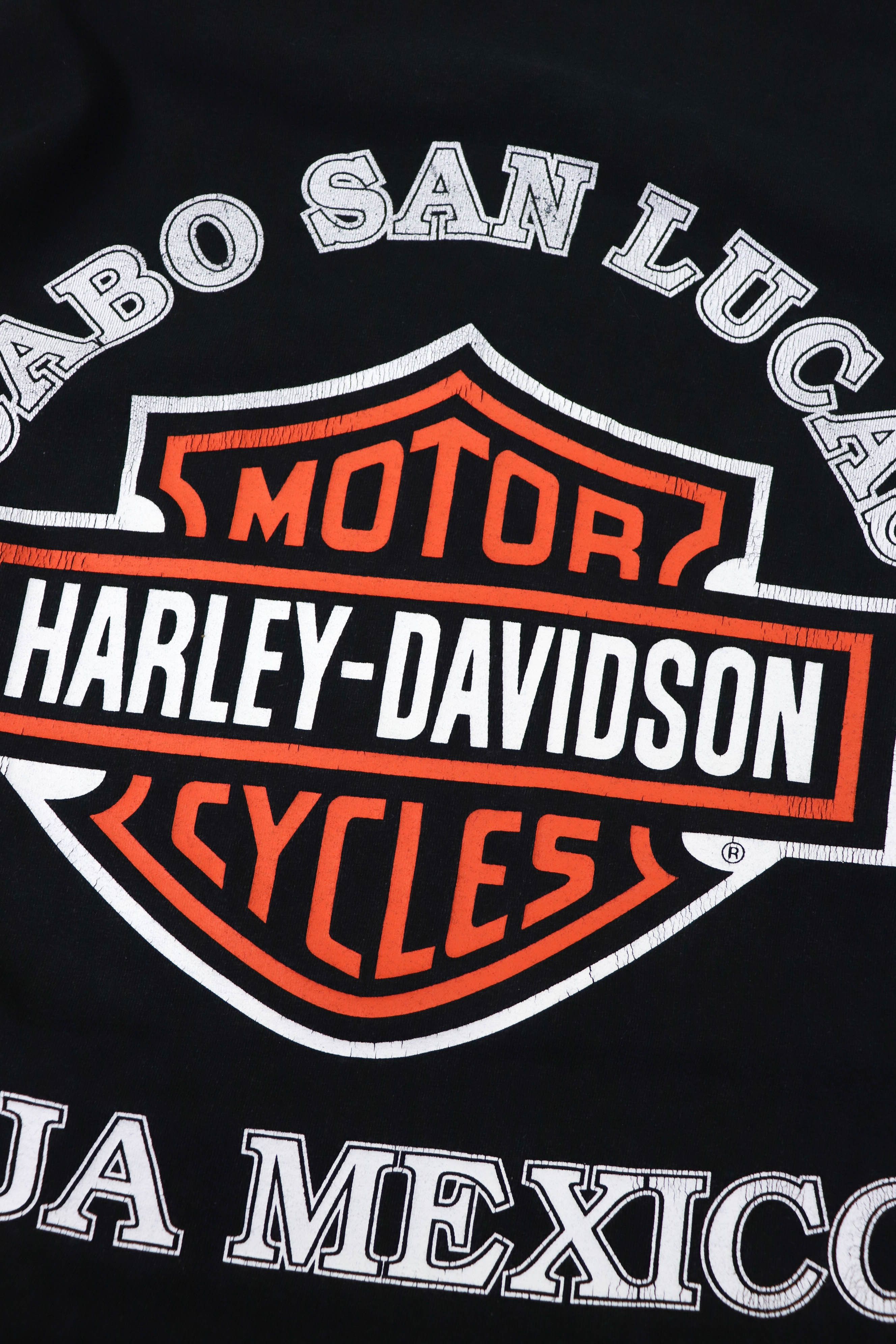 Harley Davidson 00s Vintage Harley Davidson Baja Mexico Big Logo Long Sleeve Size US XL / EU 56 / 4 - 7 Thumbnail