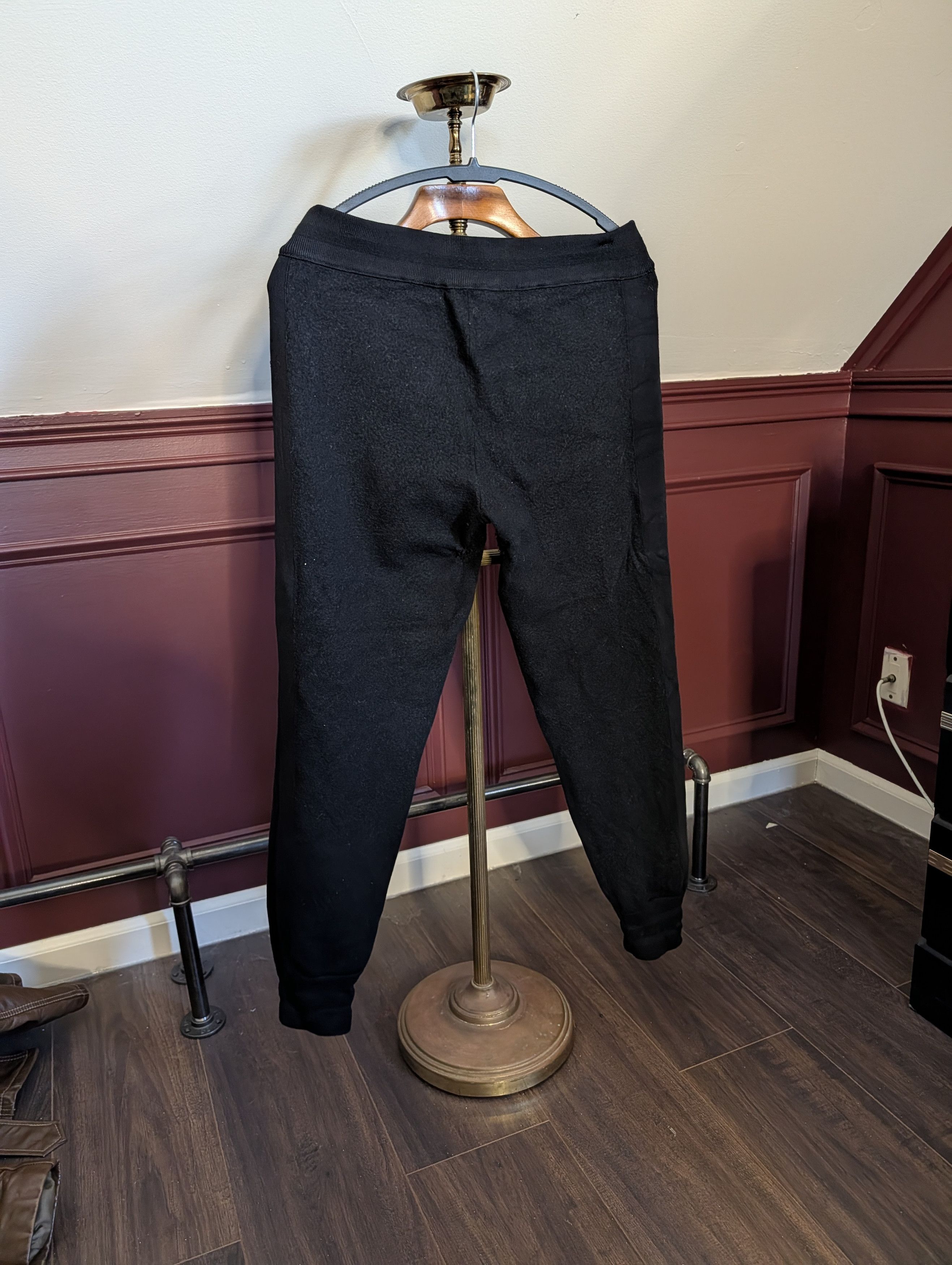 Marc by Marc Jacobs Thick fuzzy wool knit black joggers sweatpants Medium Size US 32 / EU 48 - 7 Thumbnail