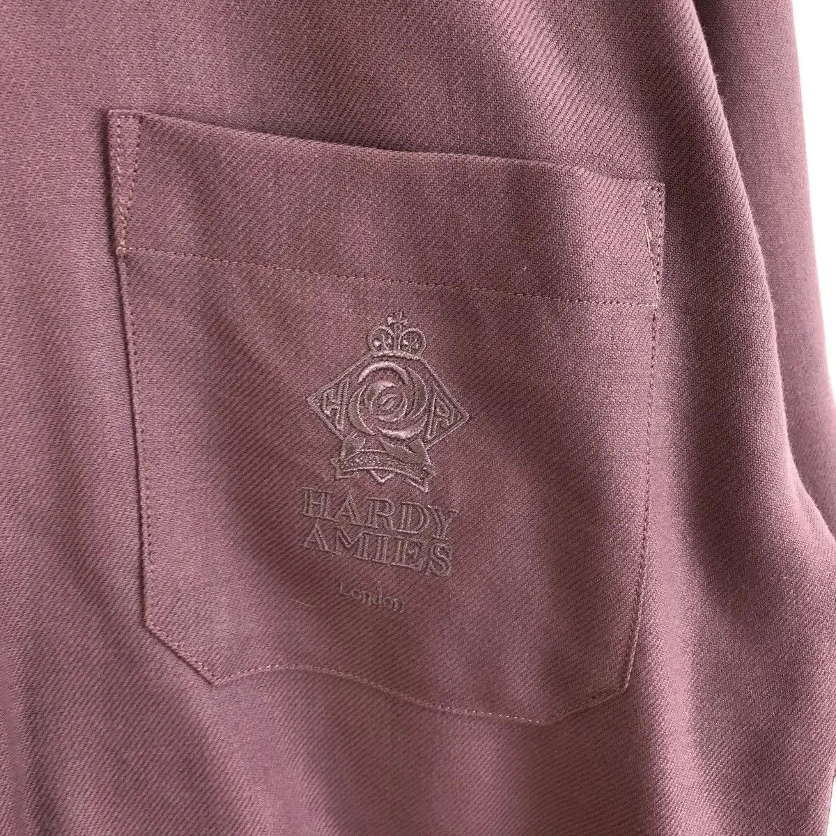Hardy Amies Vintage HARDY AMIES LONDON Pure New Wool Casual Tee Shirt Size US M / EU 48-50 / 2 - 3 Thumbnail
