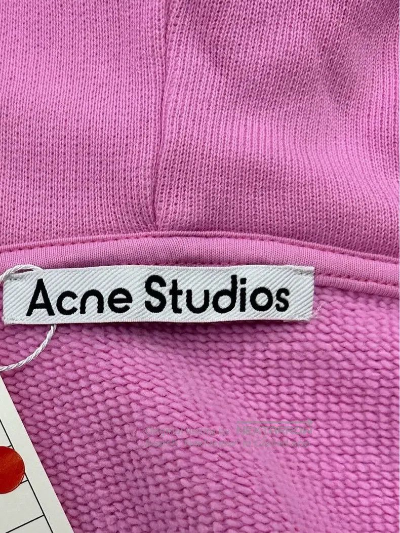 Acne Studios Acne Studios Pink Hooded Sweatshirt Long Sleeve Top Size US XXS / EU 40 - 5 Thumbnail