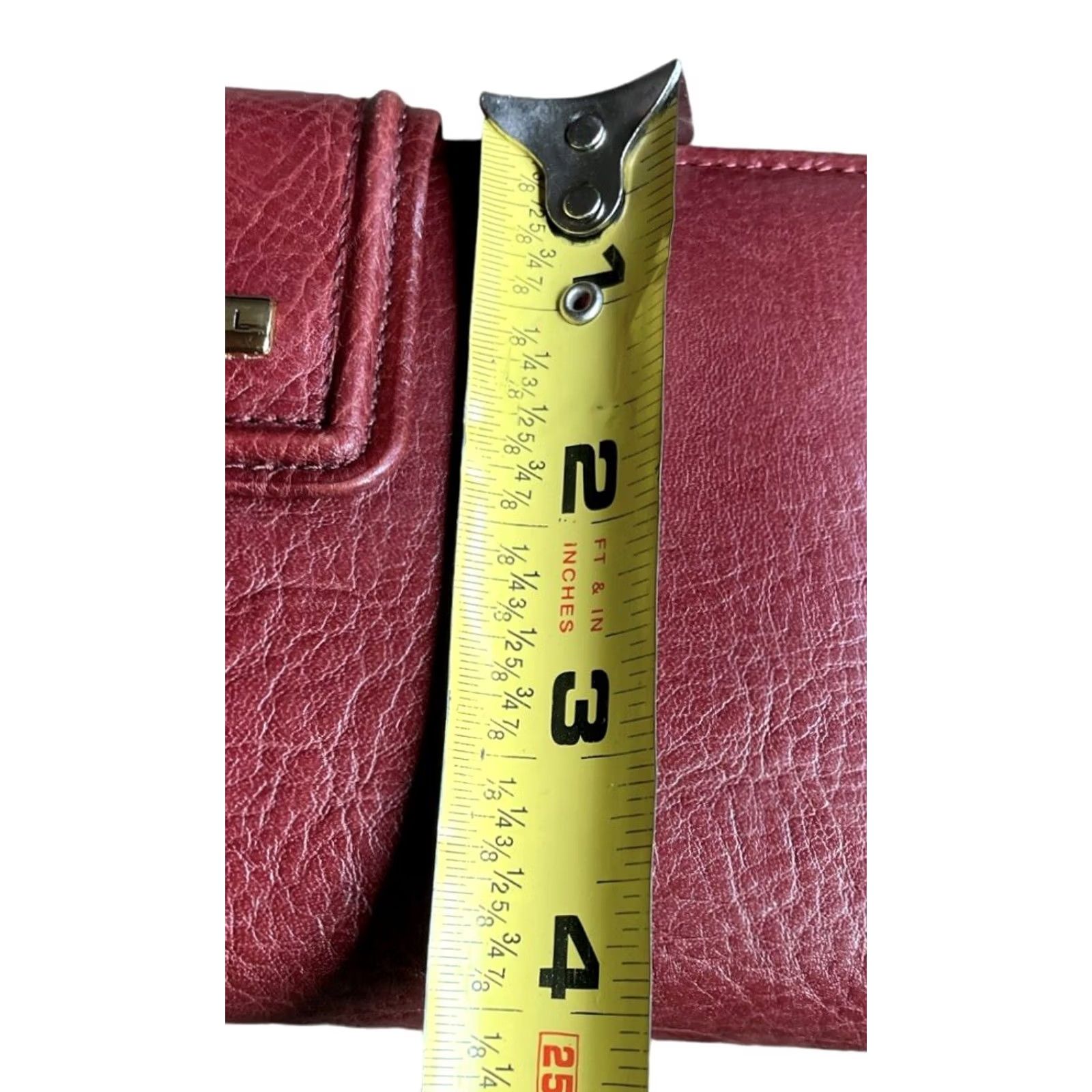 Fossil VINTAGE Fossil Madison Full Zip Clutch Women’s Leather Wallet Red Credit Card Holder Size ONE SIZE - 6 Thumbnail