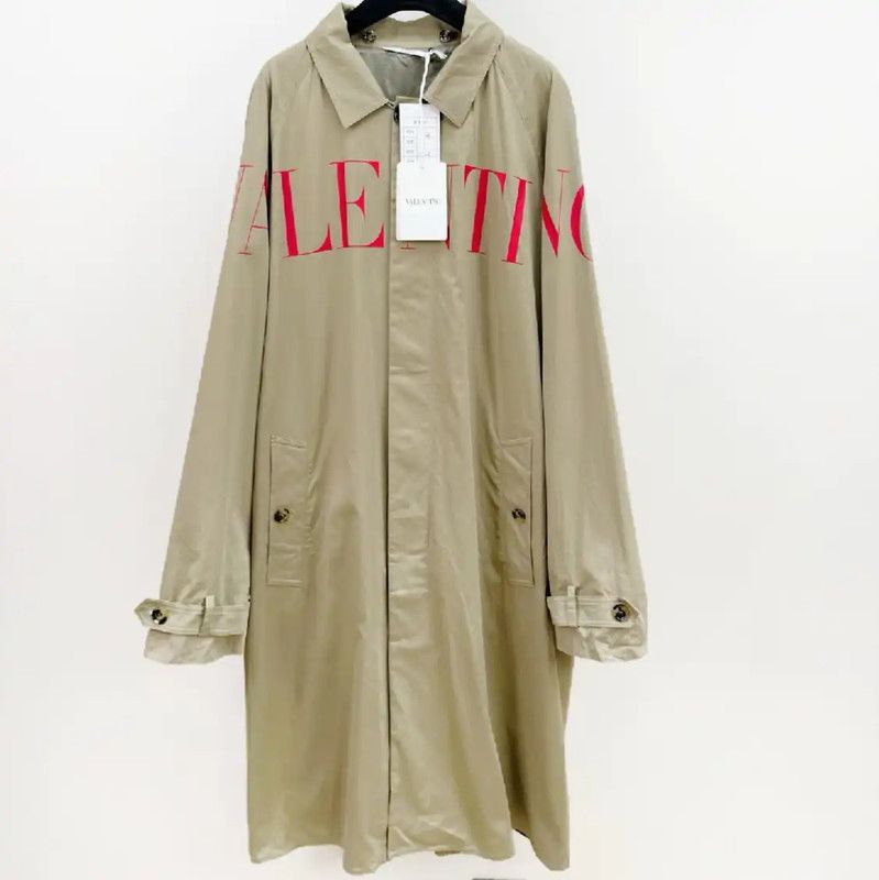 Valentino Autumn Khaki Men's Trench Coat 0089