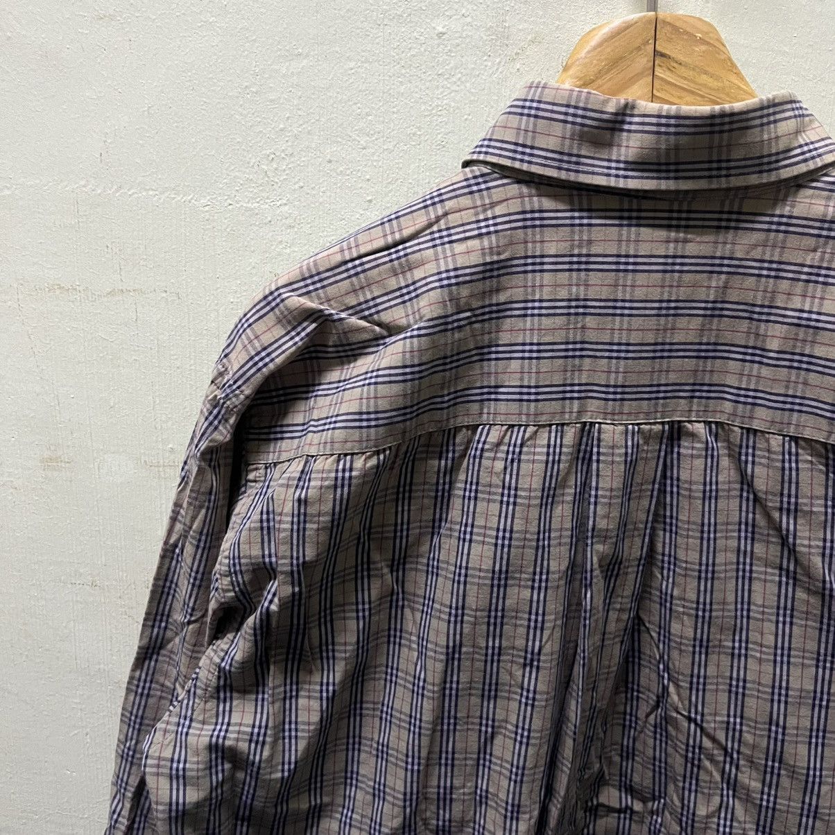 Burberry Rare Faded Burberry Nova Check Longsleeve Shirt Size US XL / EU 56 / 4 - 8 Thumbnail