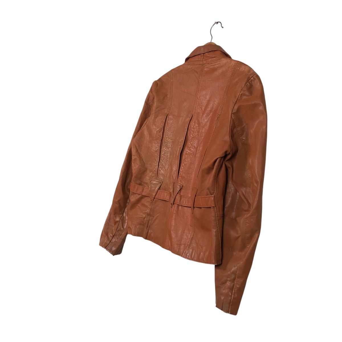 Japanese Brand 🔥VINTAGE 50’s BIKER GENUINE LEATHER JACKET CHESS KING TALON Size US S / EU 44-46 / 1 - 12 Thumbnail