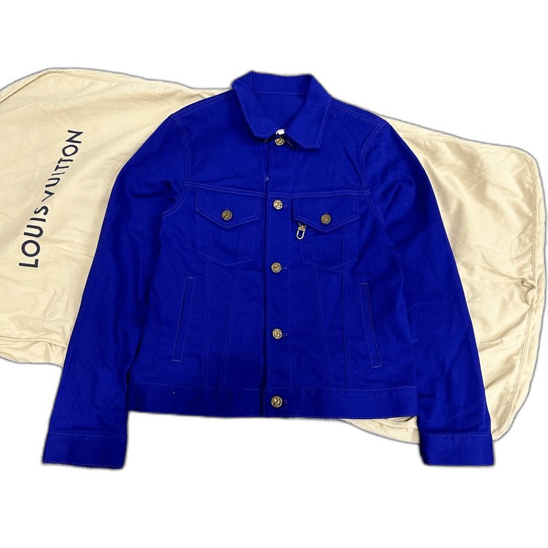 Louis Vuitton Louis Vuitton Electric Blue Denim Jacket-2507 Size US L / EU 52-54 / 3 - 1 Thumbnail