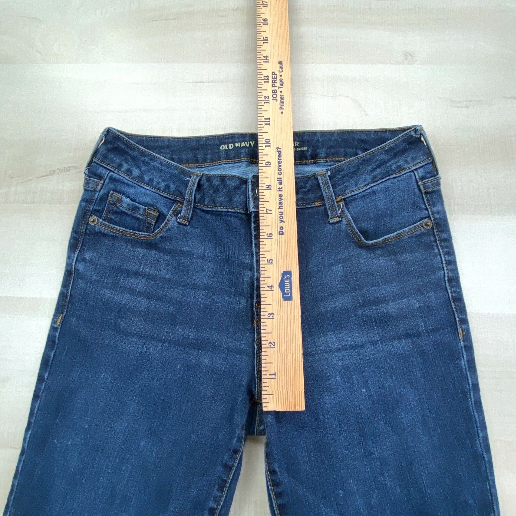 Old Navy Old Navy Women's Rockstar Skinny Jeans, Medium Wash Blue, Size 4, Regular Fit Size 27" / US 4 / IT 40 - 6 Thumbnail