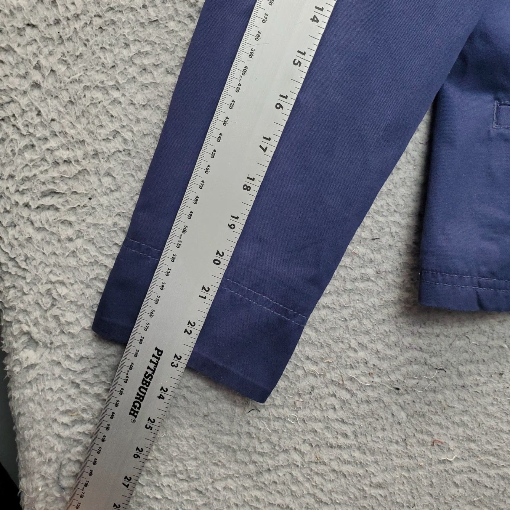 Vintage L.L. Bean Blazer Jacket Womens Petites 12P Blue Single Breasted Notch Lapel Shirt Womens Size 12P Blue Blazer Womens Size XL / US 12-14 / IT 48-50 - 4 Thumbnail