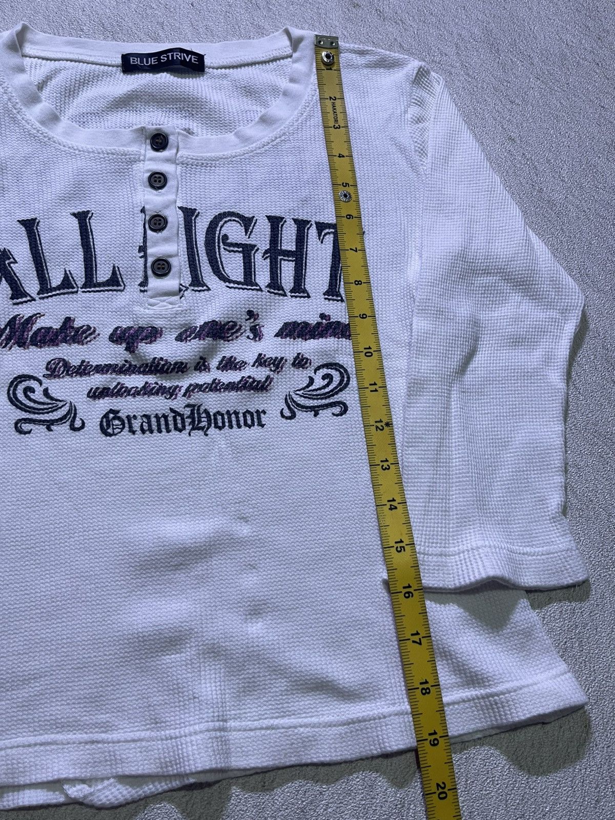 Japanese Brand Y2K BLUE STRIVE long sleeve tshirt women's Size M / US 6-8 / IT 42-44 - 8 Thumbnail