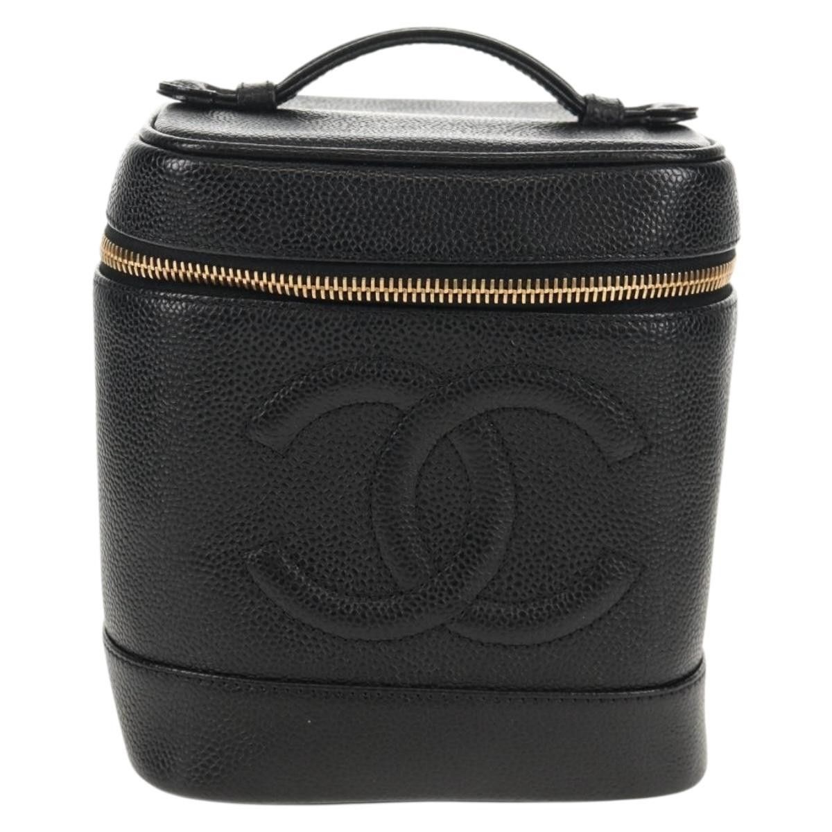 Chanel Chanel Vintage Timeless Cosmetic Case Caviar Size ONE SIZE - 1 Thumbnail