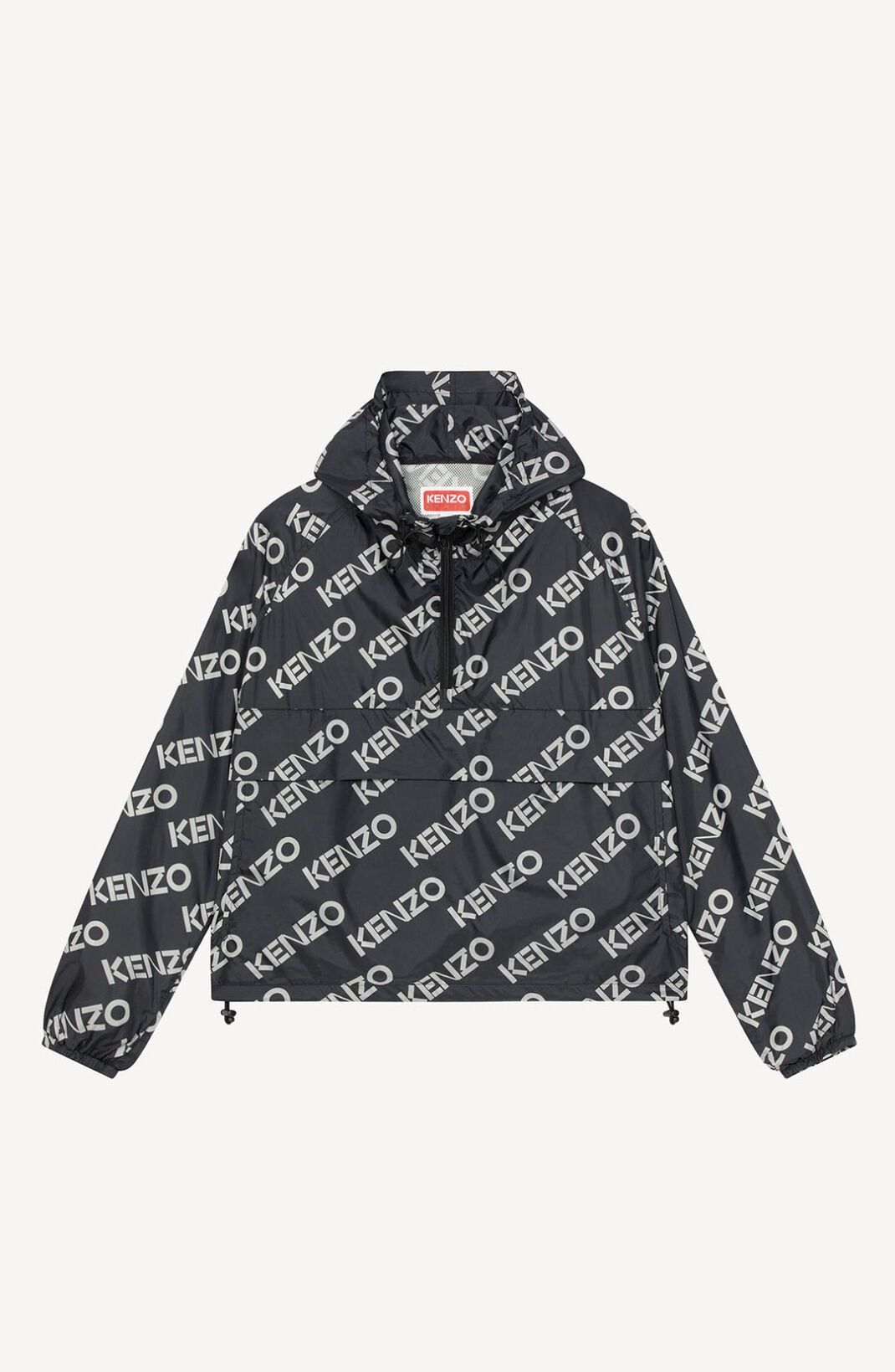 o1y1025 Hooded Jacket in Lead/White