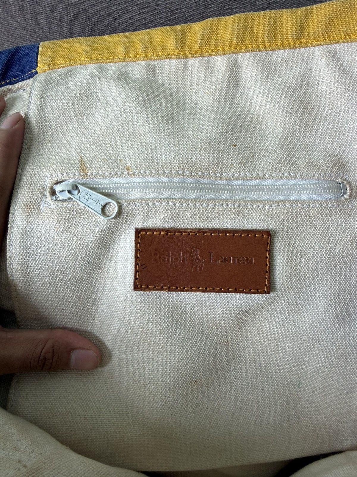 Polo Ralph Lauren Rare Archive Polo Ralph Lauren Cross Flag 1988 Colorblock Size ONE SIZE - 5 Thumbnail