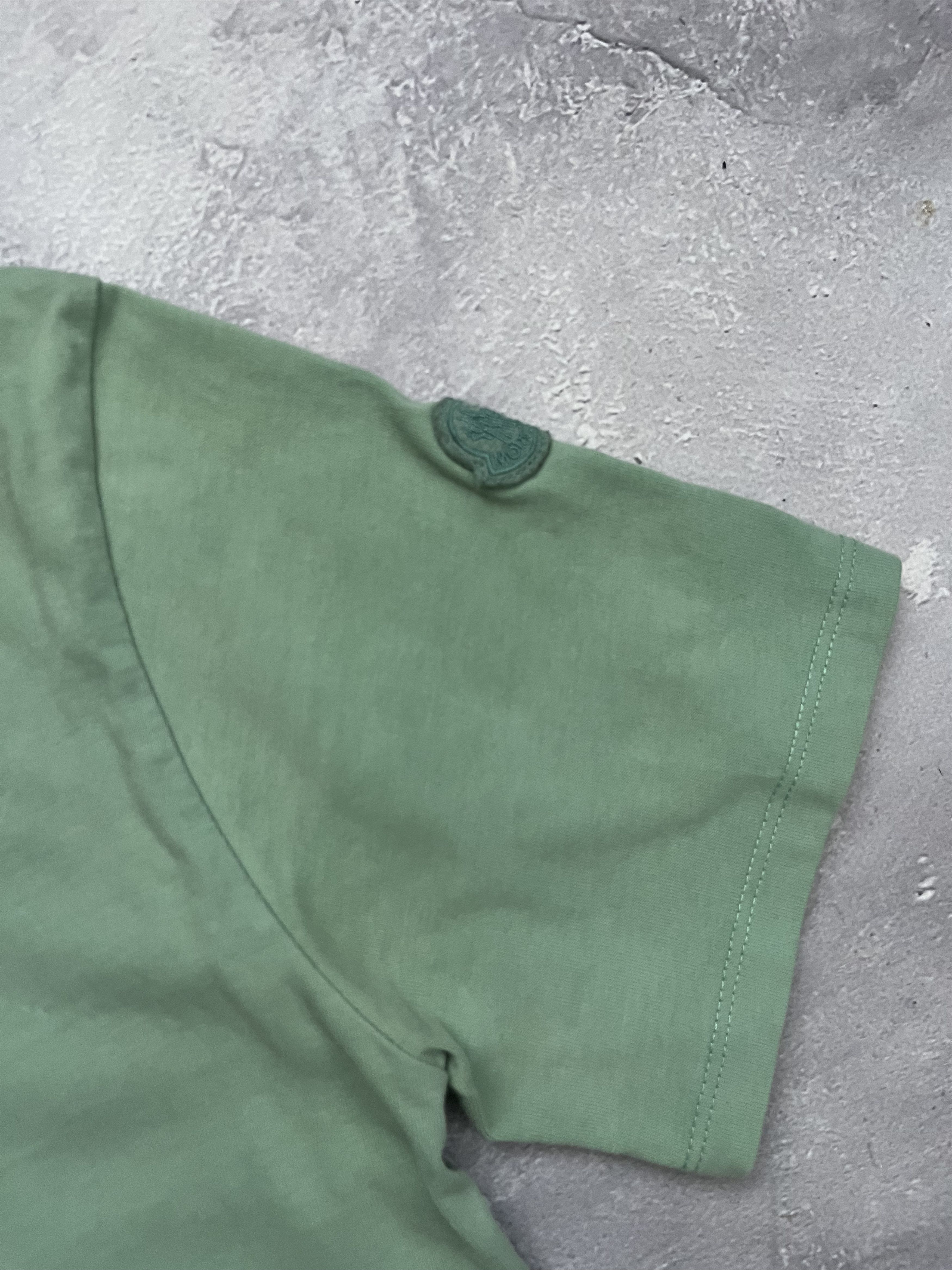 Moncler MONCLER SS Big Logo T-Shirt Green Crewneck Cotton Size US XS / EU 42 / 0 - 3 Thumbnail