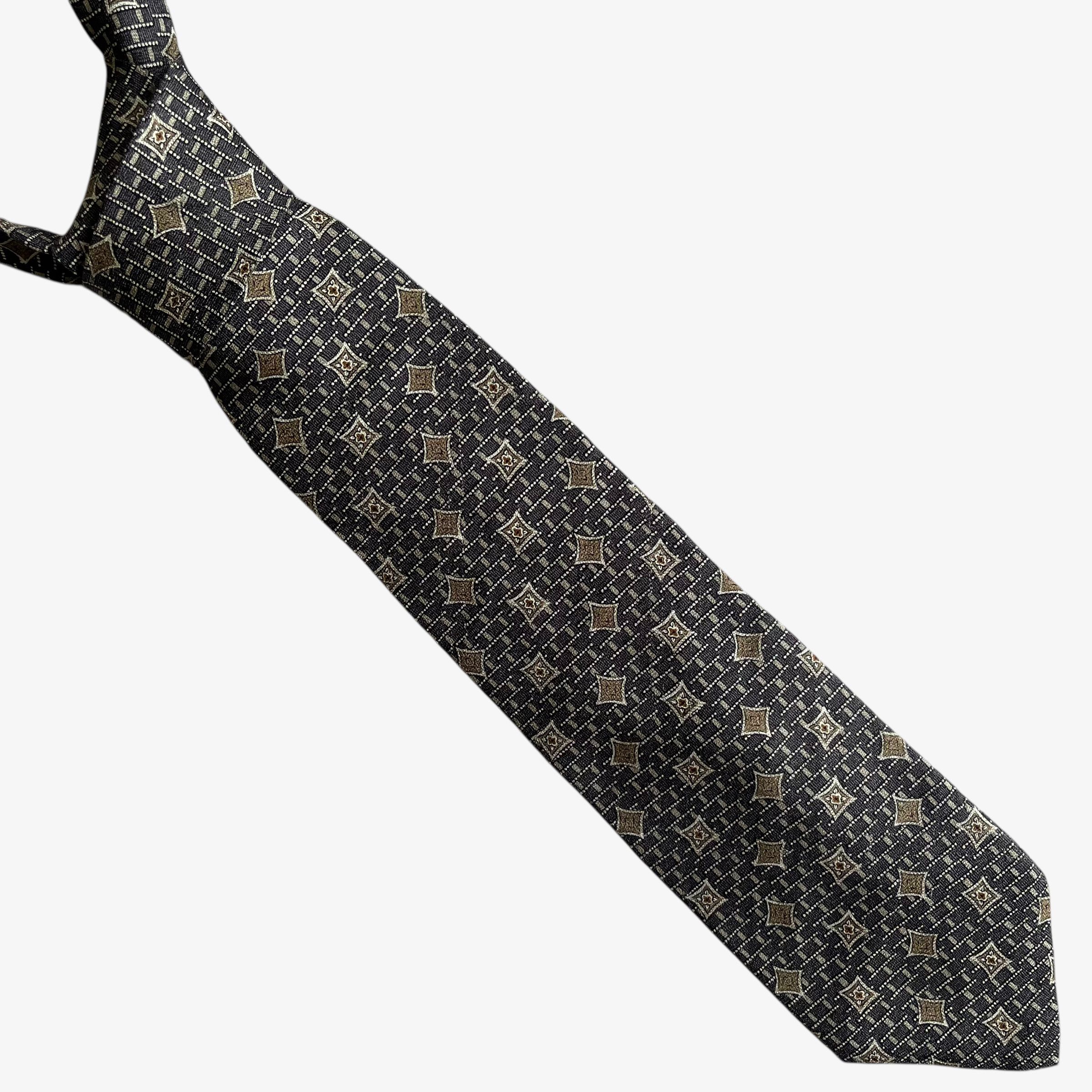 Pierre Cardin Vintage 90s Pierre Cardin Abstract Geometric Print Silk Tie Size ONE SIZE - 1 Thumbnail
