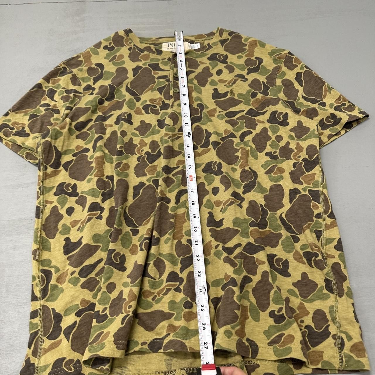 Polo Ralph Lauren Polo Denim & Suppy Ralph Lauren Camo Henley Shirt XL Size US XL / EU 56 / 4 - 7 Thumbnail