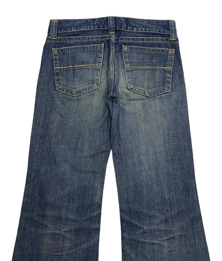 Japanese Brand × Jun Takahashi VINTAGE UNIQLO JAPAN FLARE BOYFRIEND DISTRESSED DENIM JEANS Size US 32 / EU 48 - 6 Thumbnail