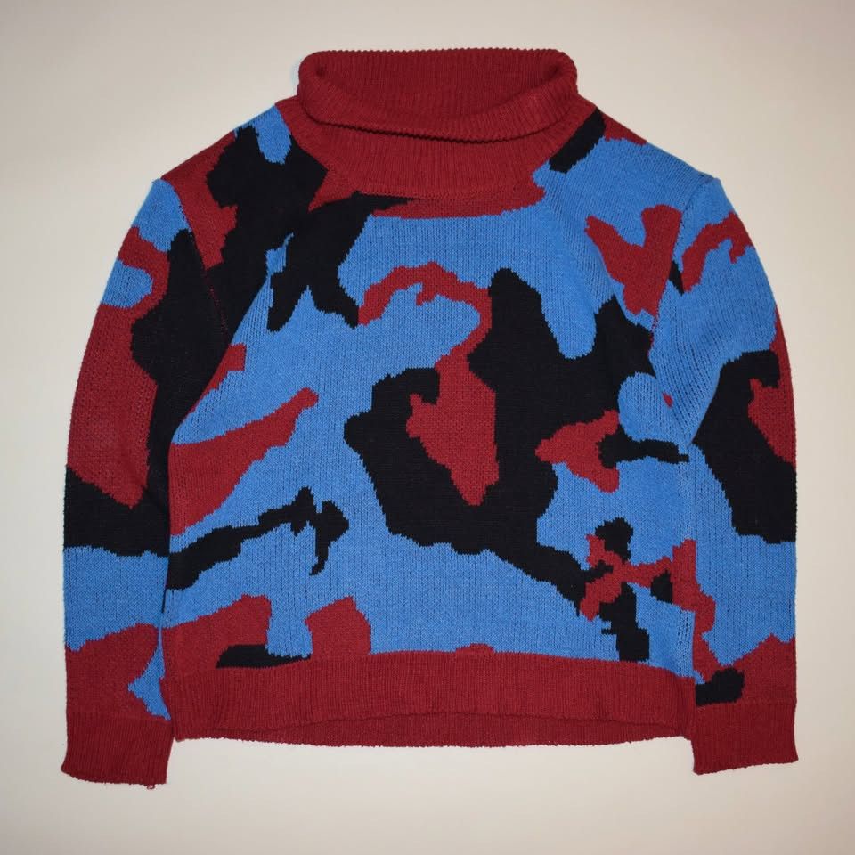 Vintage Vintage Knit Sweater (Rolled Neck) - Medium Size M / US 6-8 / IT 42-44 - 2 Thumbnail