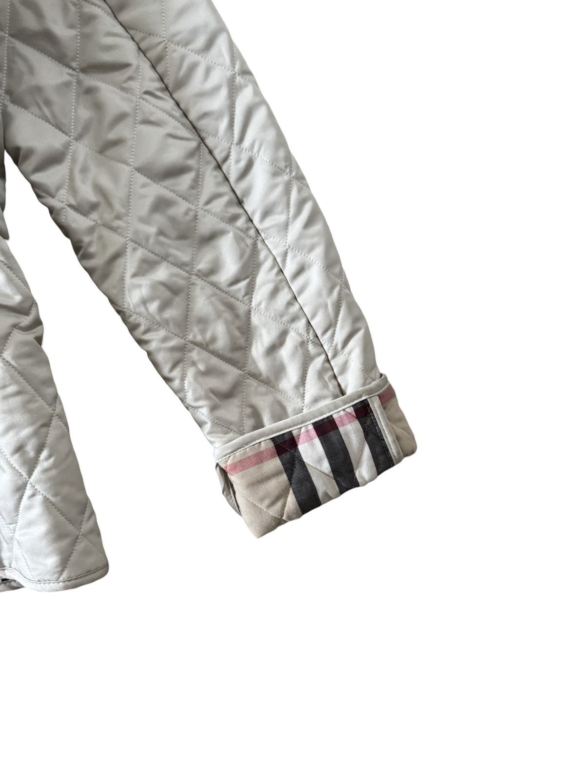 Burberry × Burberry Prorsum Burberry Nova Check Diamond Quilted Beige Barn Button Jacket Size M / US 6-8 / IT 42-44 - 22 Thumbnail