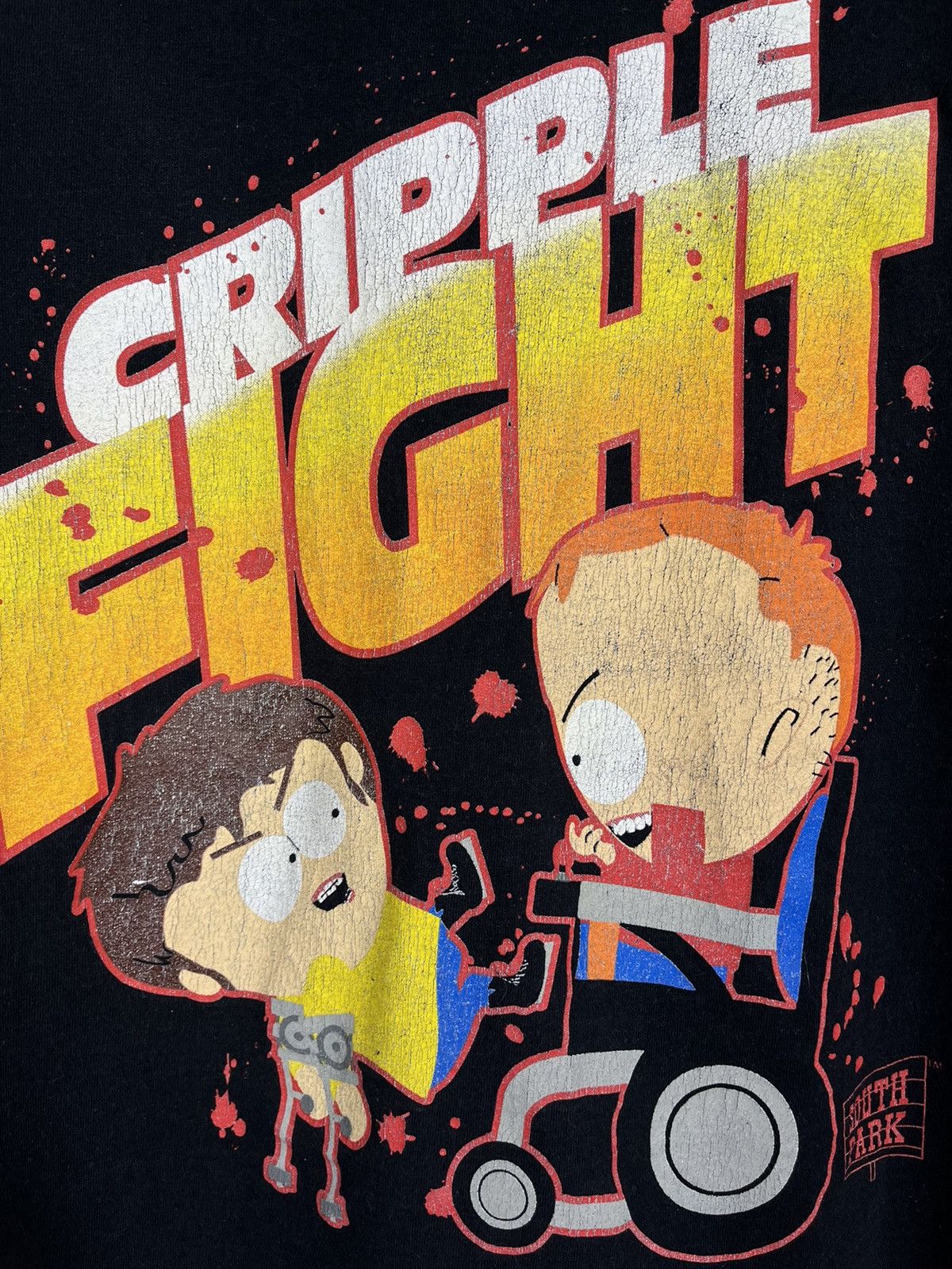 Cartoon Network Vintage South Park y2k Humor Cripple Fight T Shirt 00’s Size US M / EU 48-50 / 2 - 5 Thumbnail