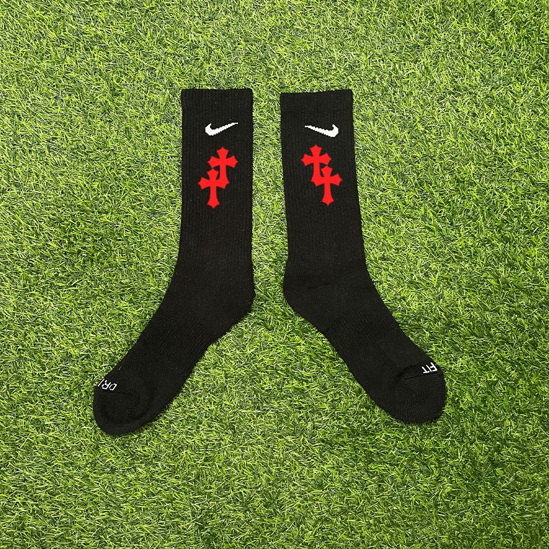 Nike NIKE CUSTOM RED CROSSES SOCKS Size ONE SIZE - 1 Preview