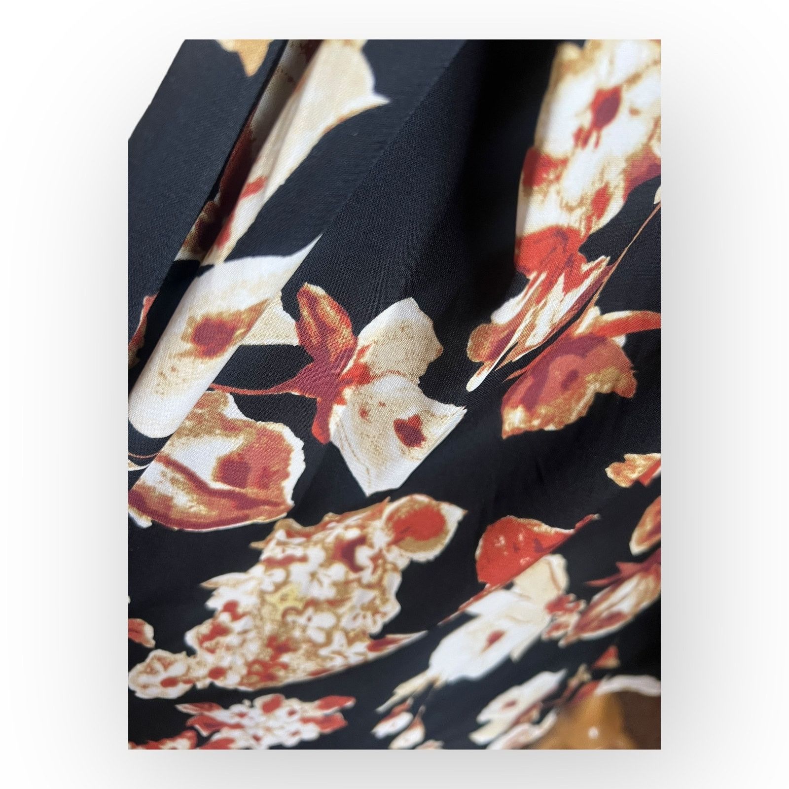 Nordstrom Yellow Star ModCloth Black A-Line Dress - Floral Retro Size M / US 6-8 / IT 42-44 - 9 Thumbnail