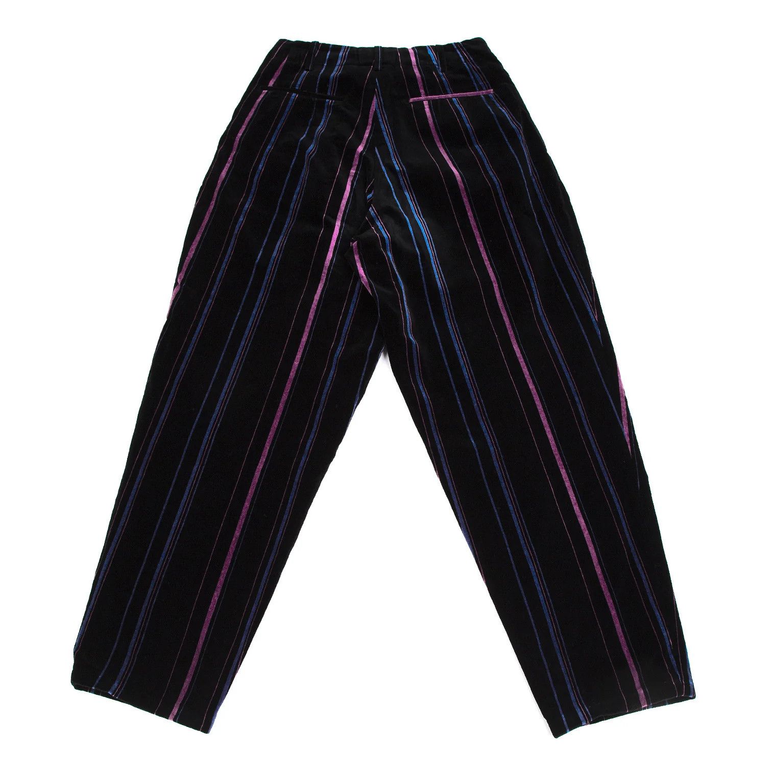 Yohji Yamamoto Yohji Yamamoto Velvet Multi-Stripe Tapered Pants Size US 30 / EU 46 - 13 Thumbnail
