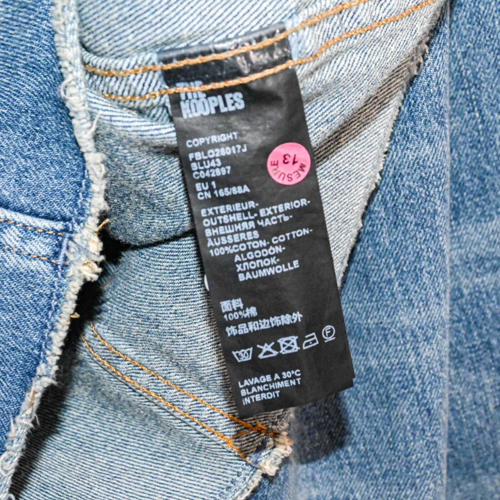 The Kooples The Kooples Women's Cropped Short Blue Denim Jacket size 36 Size XS / US 0-2 / IT 36-38 - 9 Thumbnail