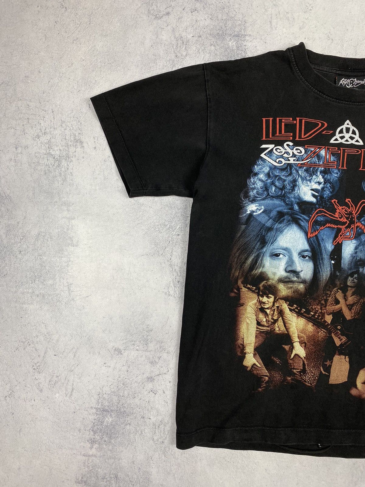 Led Zeppelin × Vintage Vintage 00s Led Zeppelin Double Print Logo T Shirt Size US M / EU 48-50 / 2 - 3 Thumbnail
