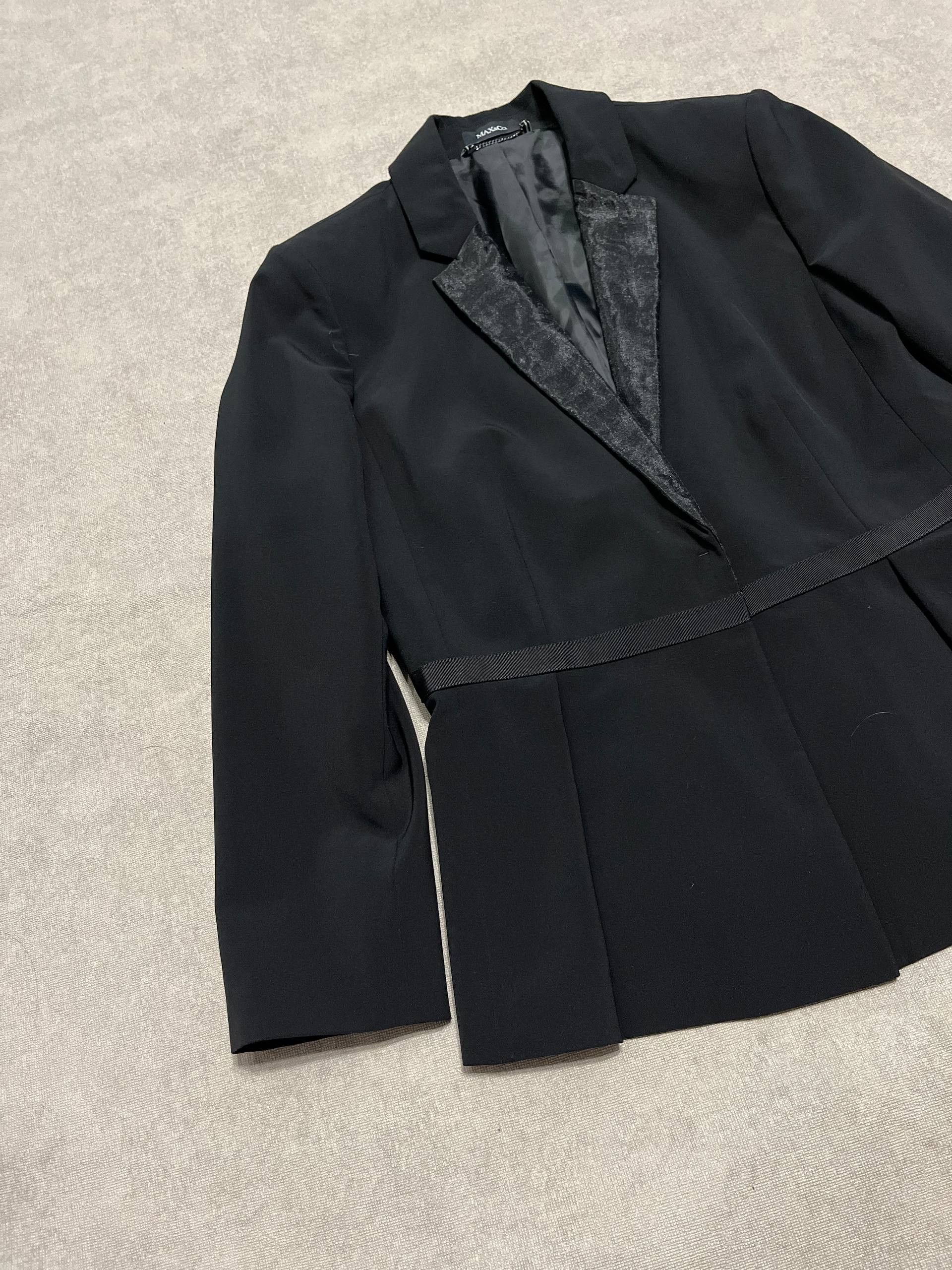 MAX&Co. Rare Max&Co. Womens Blazer Jacket Black Mara Vintage Size M / US 6-8 / IT 42-44 - 6 Thumbnail