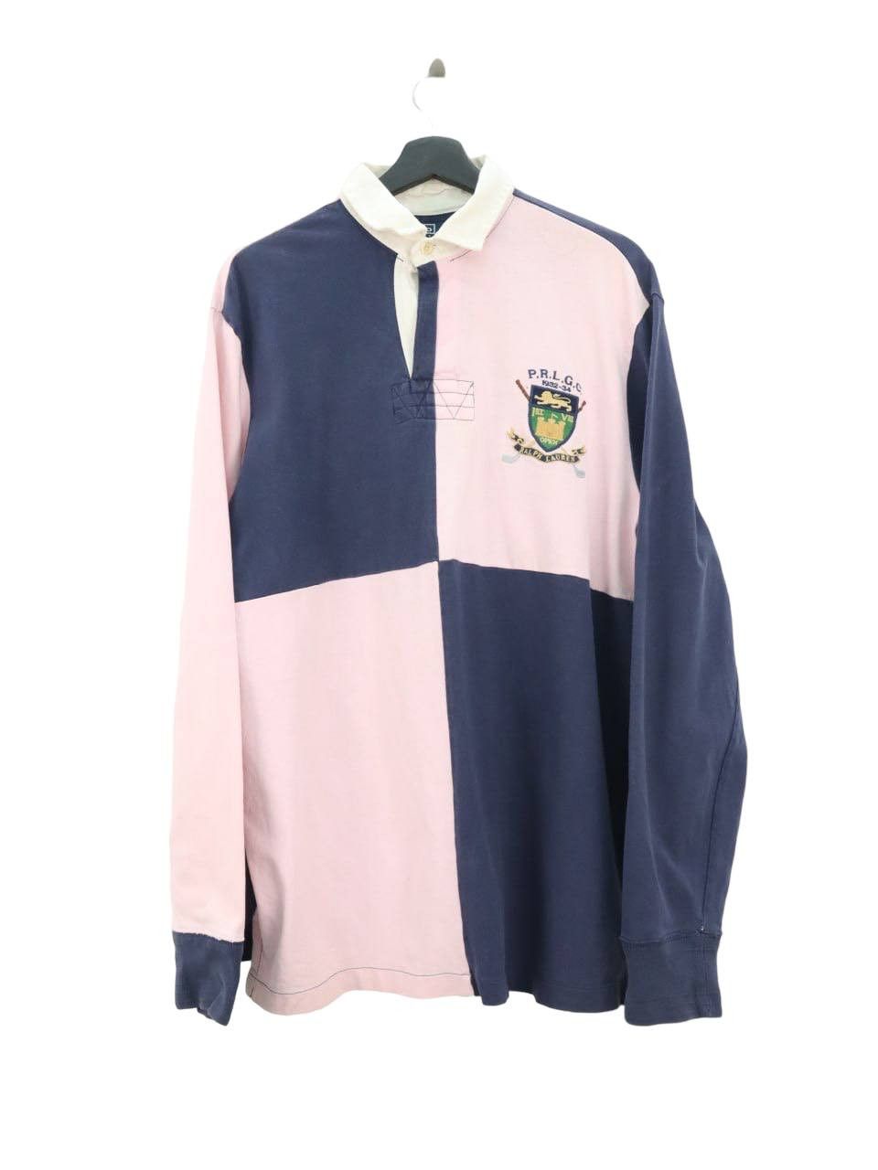 Polo Ralph Lauren Polo Ralph Lauren Color Block Patch #2 L/S Polo Rugby Shirt Size US L / EU 52-54 / 3 - 2 Thumbnail
