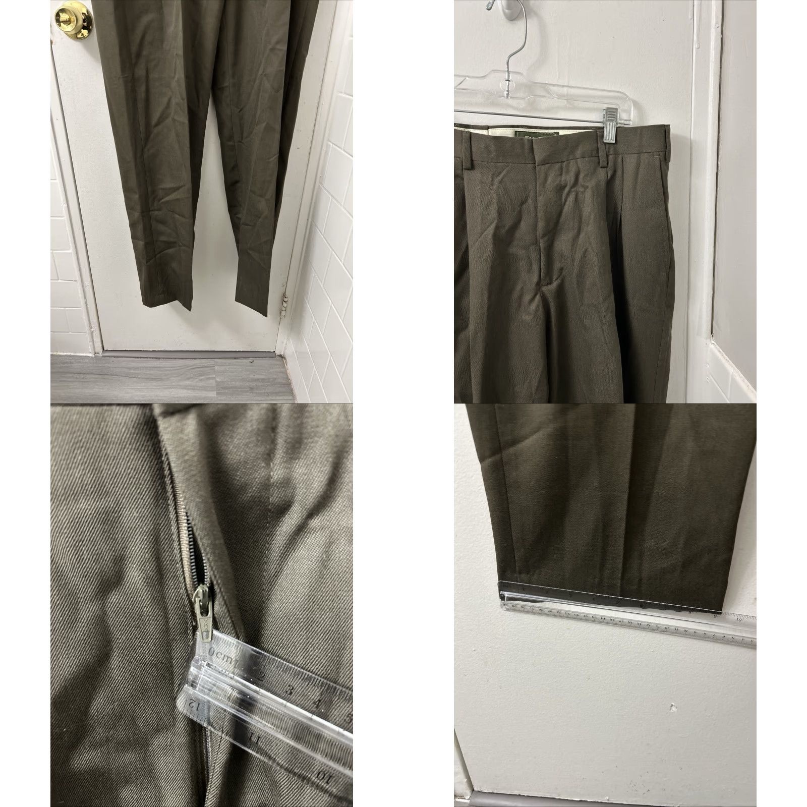 Eddie Bauer Eddie Bauer Dress Pants Mens 36x35 Taupe 100% Wool YKK Relaxed Fit Pleated NWT Wool Dress Pants Mens Taupe 36x35 NWT Relaxed Fit Size US 36 / EU 52 - 8 Thumbnail