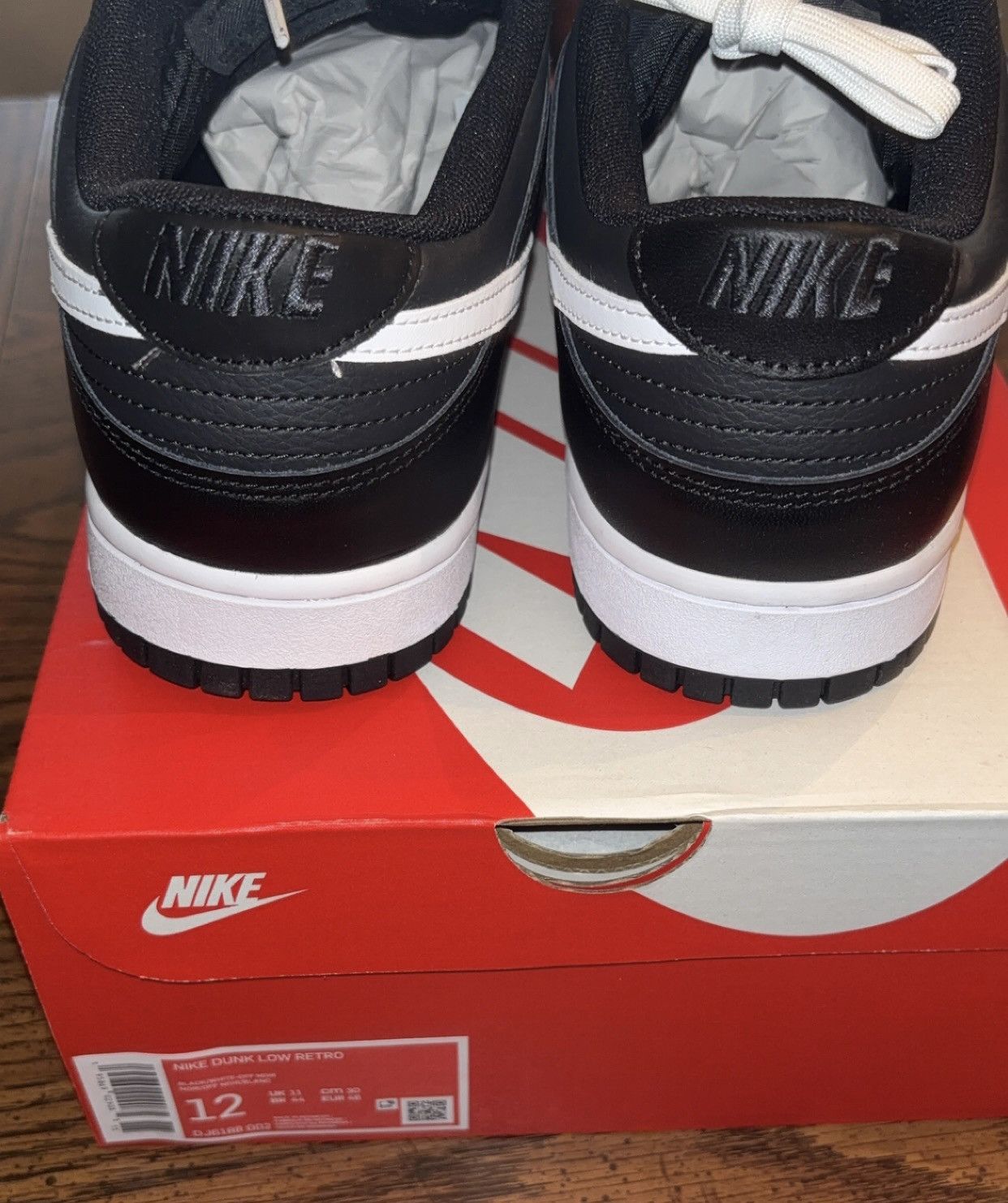 Nike Nike dunk low black Size US 12 / EU 45 - 5 Thumbnail