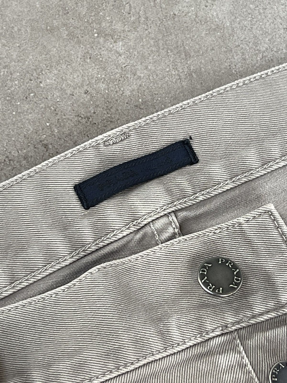 Prada SS13 Prada Distressed Light Grey Denim Pants Size US 32 / EU 48 - 19 Thumbnail