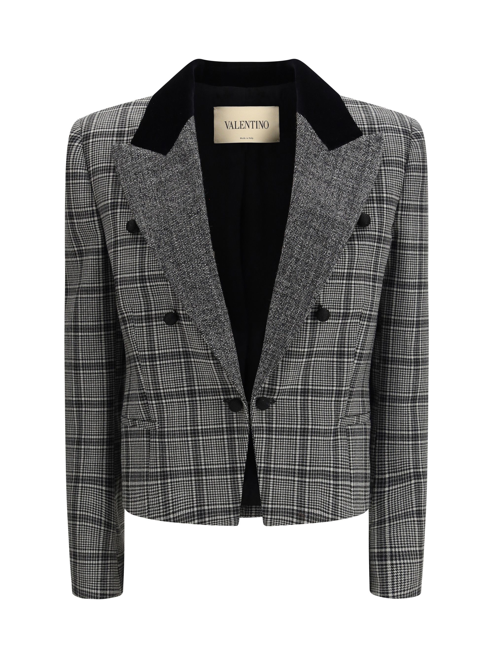 Valentino Wool check Jacket Size M / US 6-8 / IT 42-44 - 1 Thumbnail