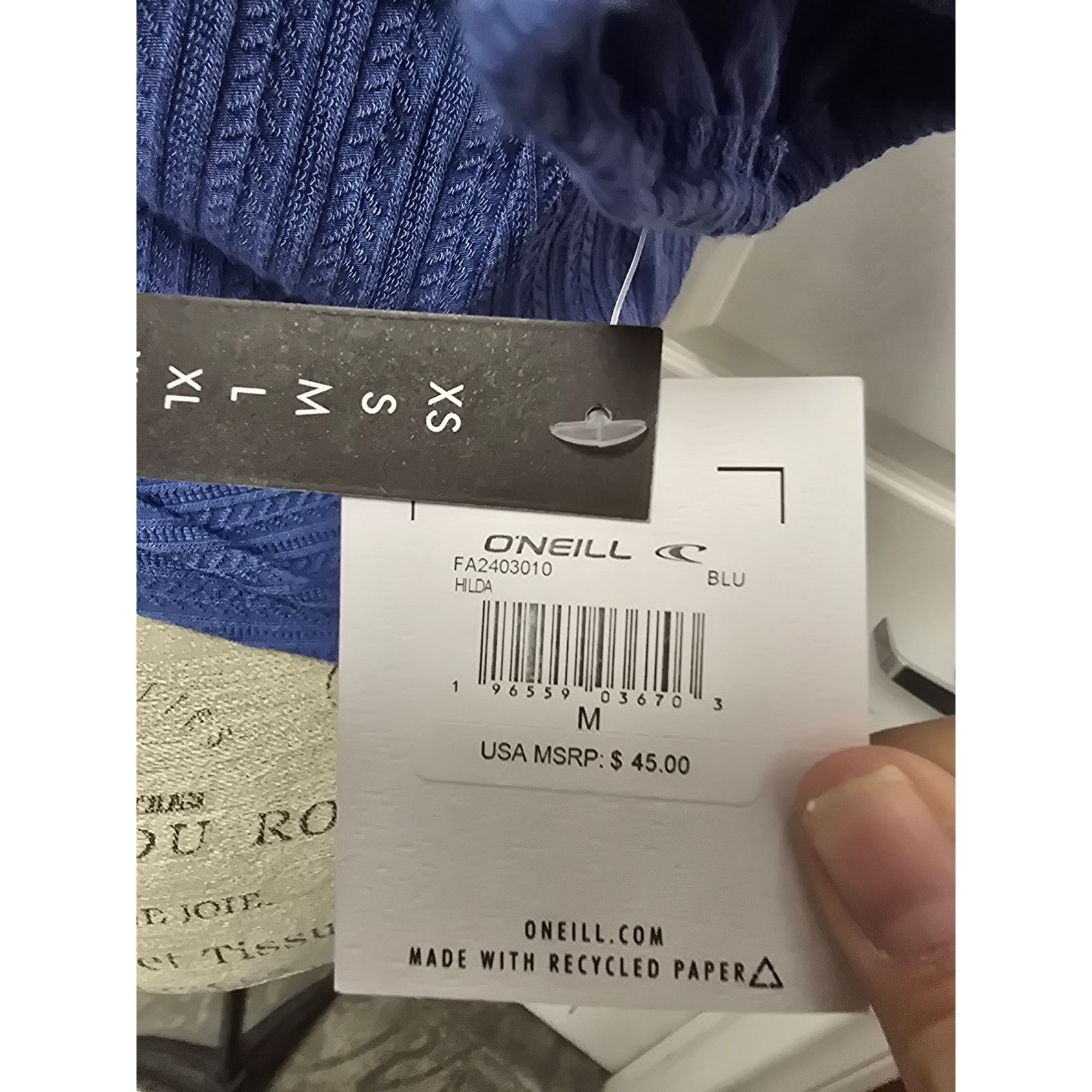 O'Neill O'Neil Hilda Knot Front Knit Crop Top, Women's, Medium, NWT Size M / US 6-8 / IT 42-44 - 6 Thumbnail