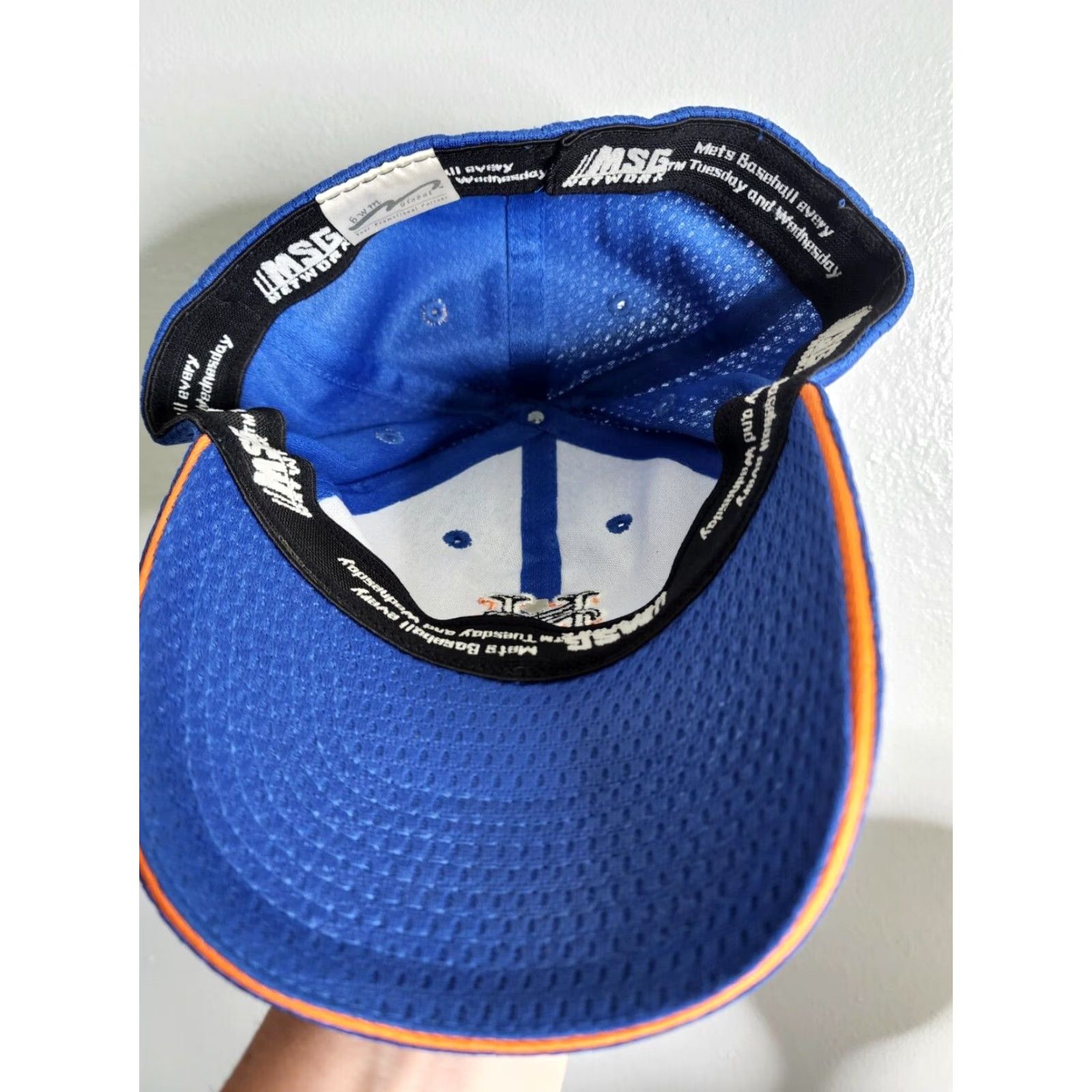 MSGM VINTAGE MSG Mets Baseball Cap Hat Dad OSFA Blue Twill Size ONE SIZE - 3 Thumbnail