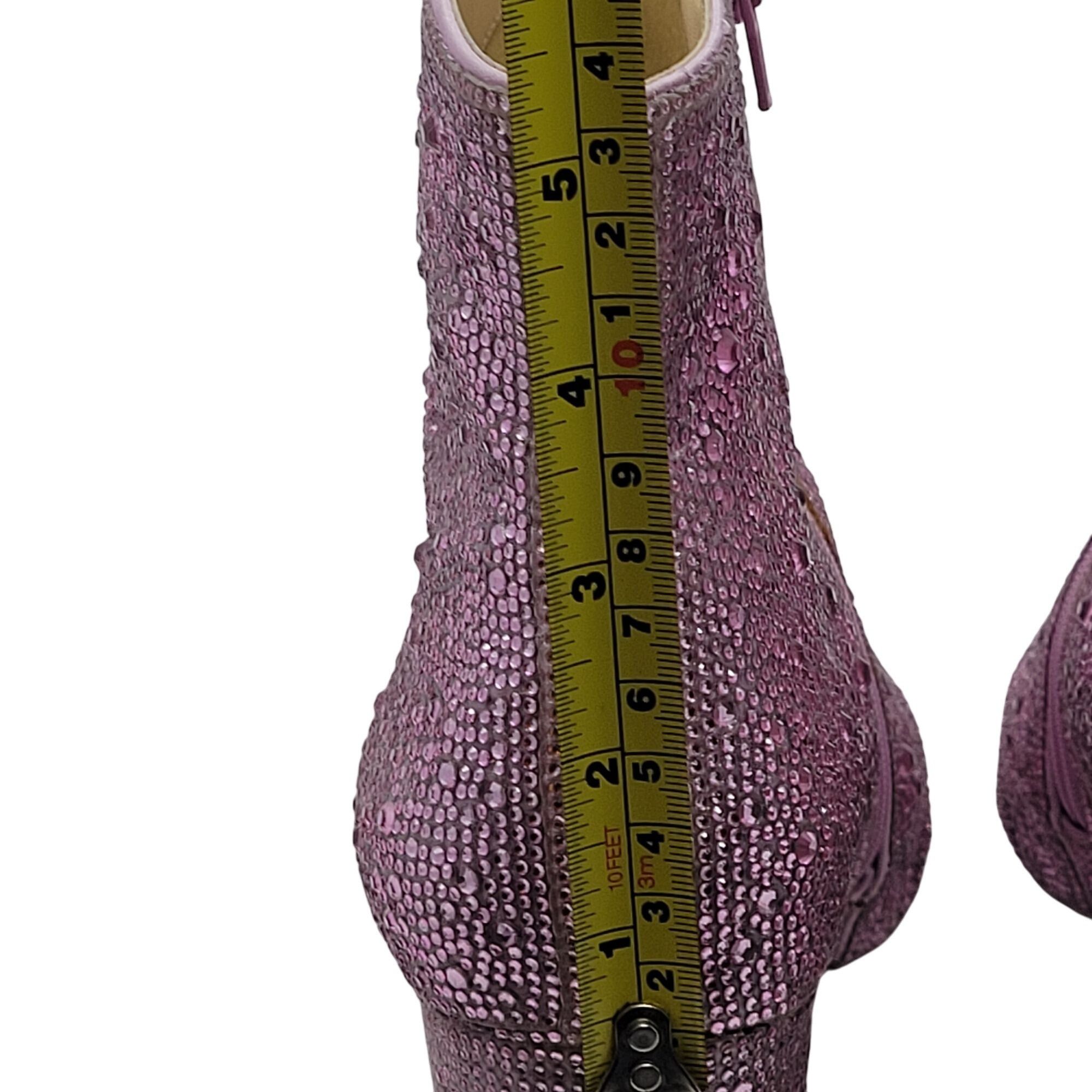 Betsey Johnson Betsey Johnson Cady Light Pink Rhinestone Ankle Booties 11 S Size US 11 / IT 41 - 5 Thumbnail