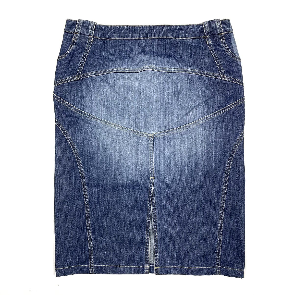 Alexander McQueen Vintage Alexander McQueen Denim Skirt Size 28" / US 6 / IT 42 - 2 Thumbnail