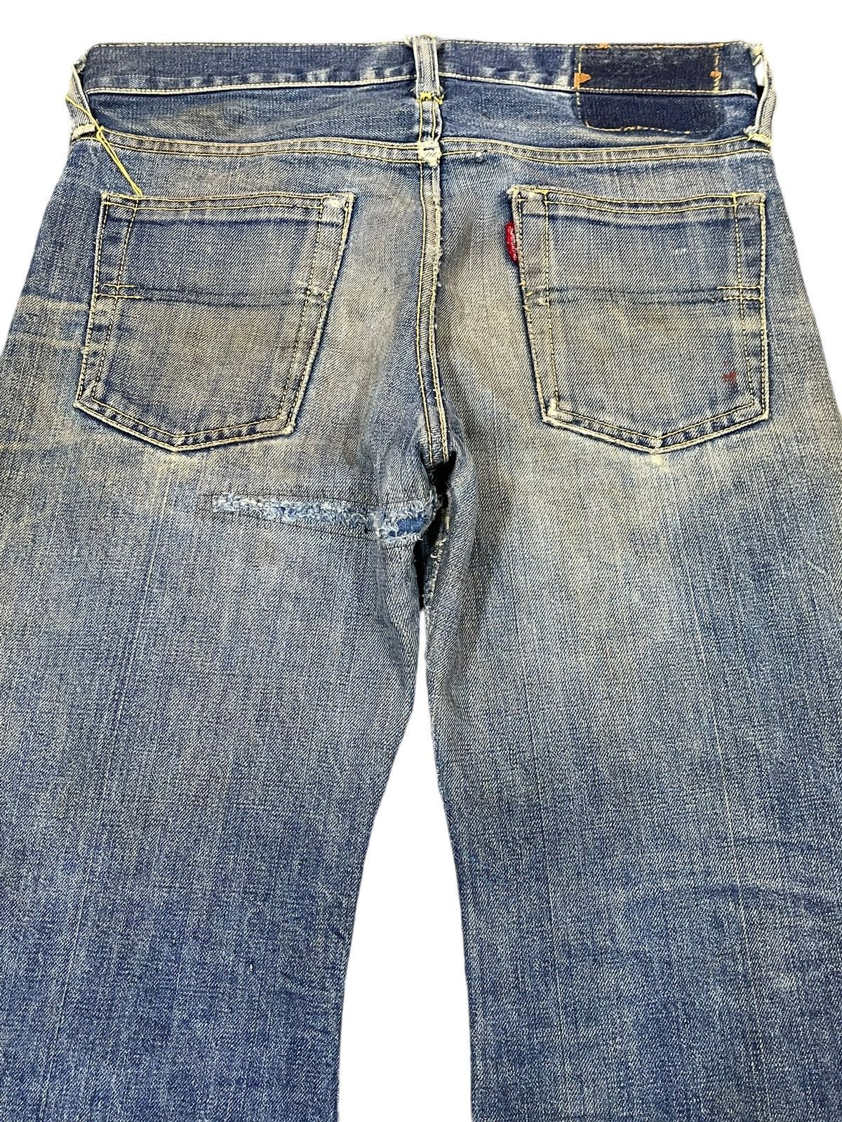 If Six Was Nine Vintage Japanese Brand Mud Wash Bell Bottom Flare Jeans Size US 29 - 5 Thumbnail