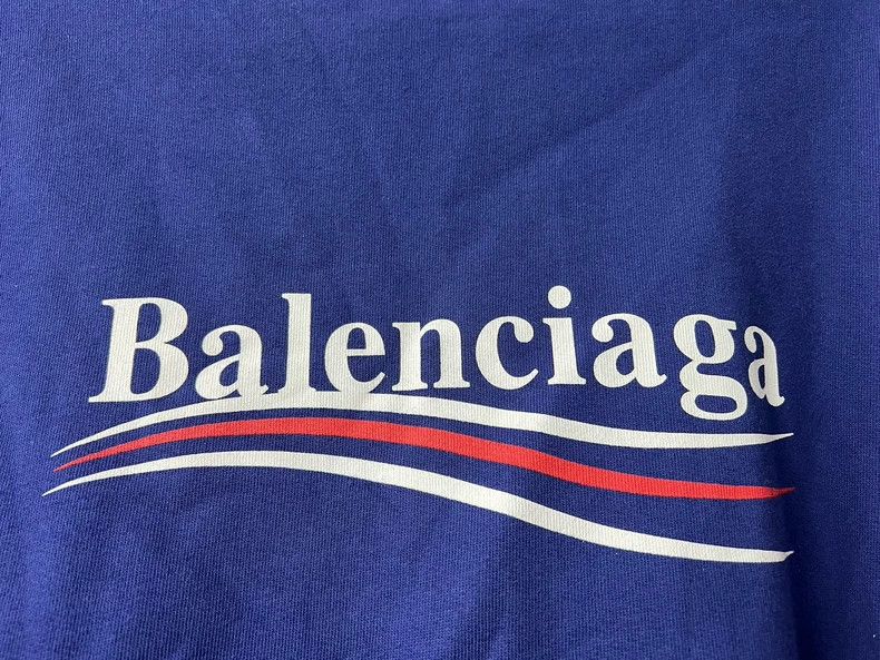 Balenciaga Balenciaga Blue classic sea wave logo sweater Size US S / EU 44-46 / 1 - 4 Thumbnail