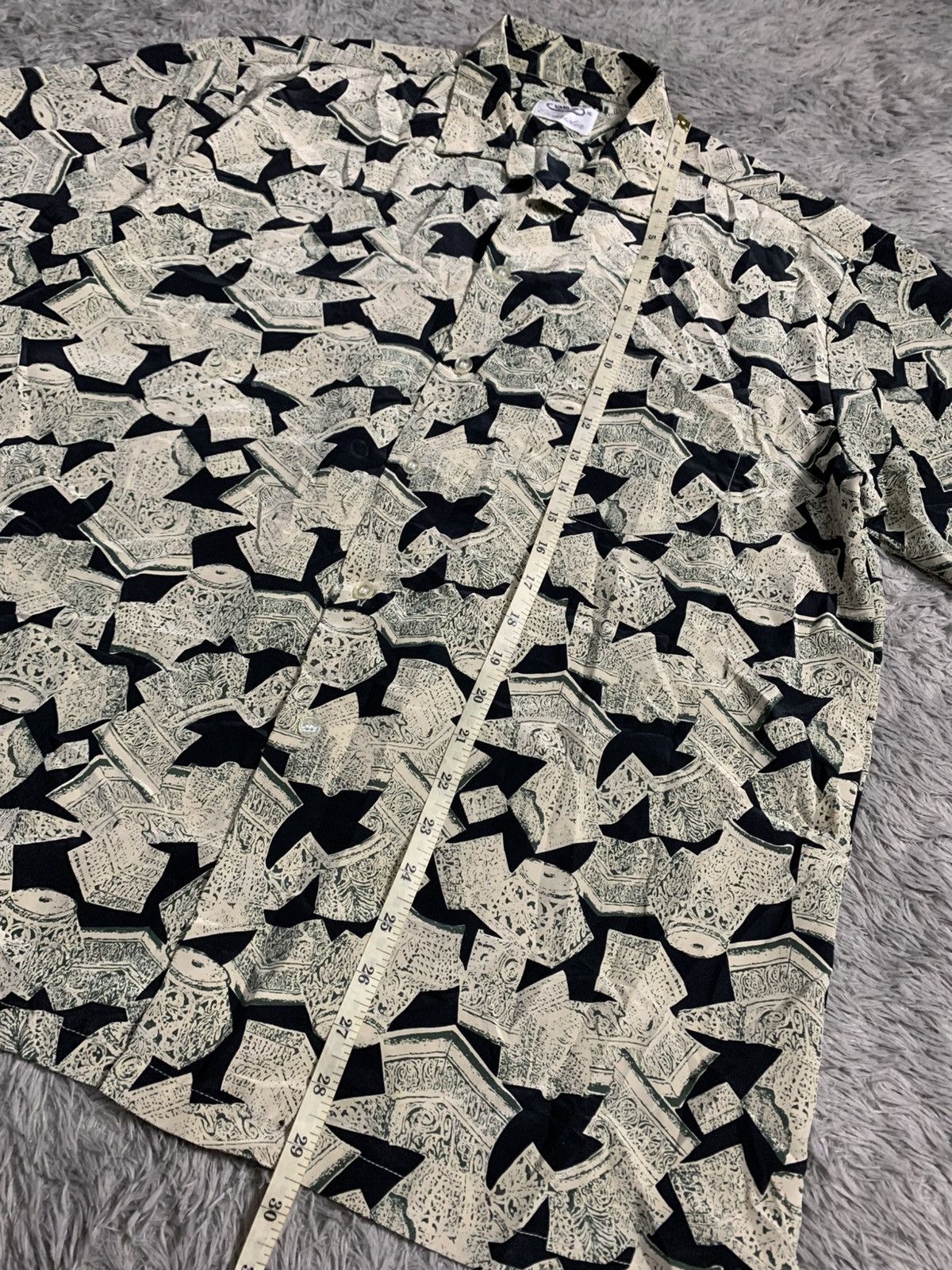 Japanese Brand Open Colar Shirt Vanson Touristm Japan Style Over Print Size US XL / EU 56 / 4 - 7 Thumbnail