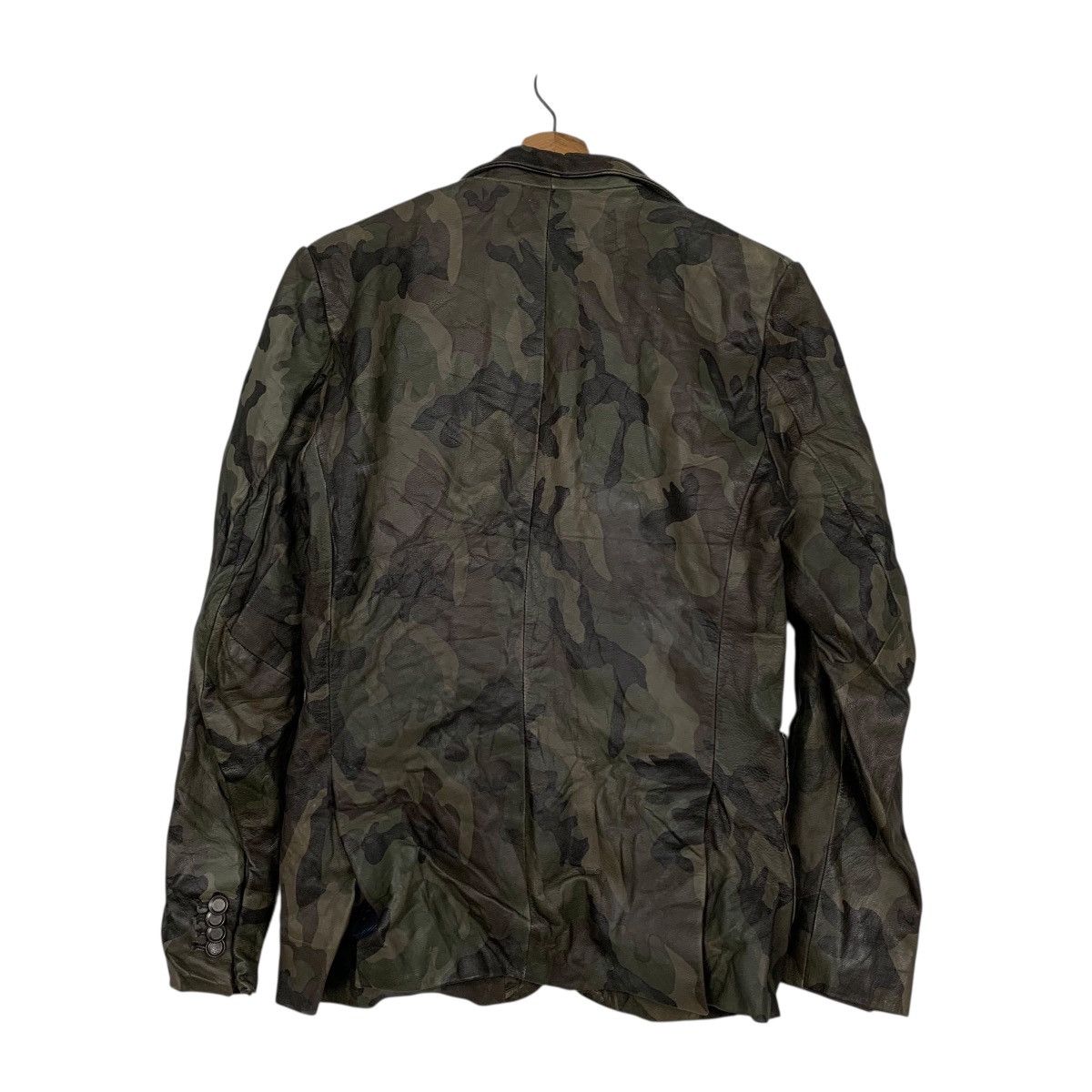NANO universe Japanese Brand Nano Universe Camo Leather Jacket Size US XS / EU 42 / 0 - 7 Thumbnail